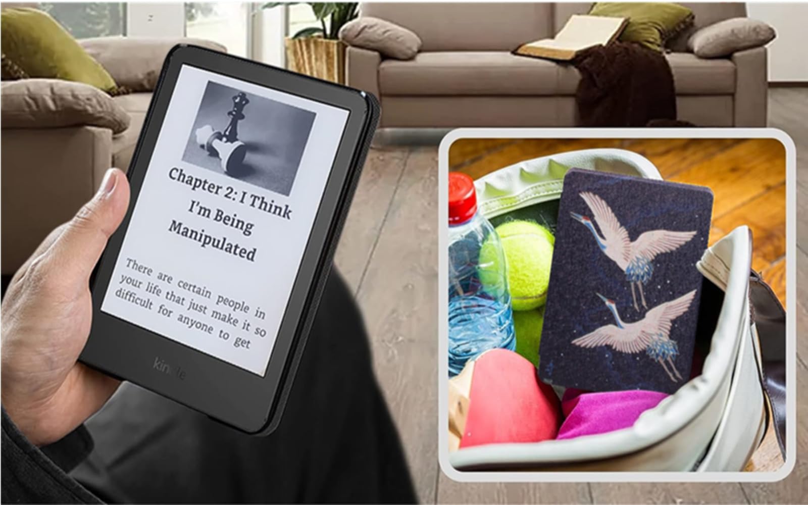GUKSRASO Protective Case for Kindle Paperwhite 10th Generation (2018 Release) - Slim Cover with Auto Wake/Sleep Feature, Compatible with Model PQ94WIF - Perfect for Reading, Traveling, and Daily Commute