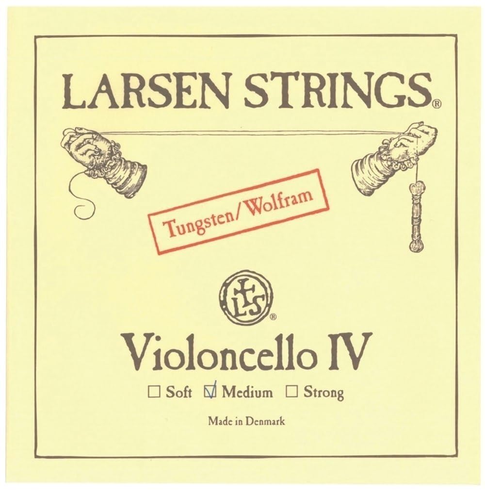 Premium LARSEN Cello Strings - Original C Tungsten Medium Tension for Professional Cellists | Ideal for Concerts, Studio Recording & Orchestral Performances