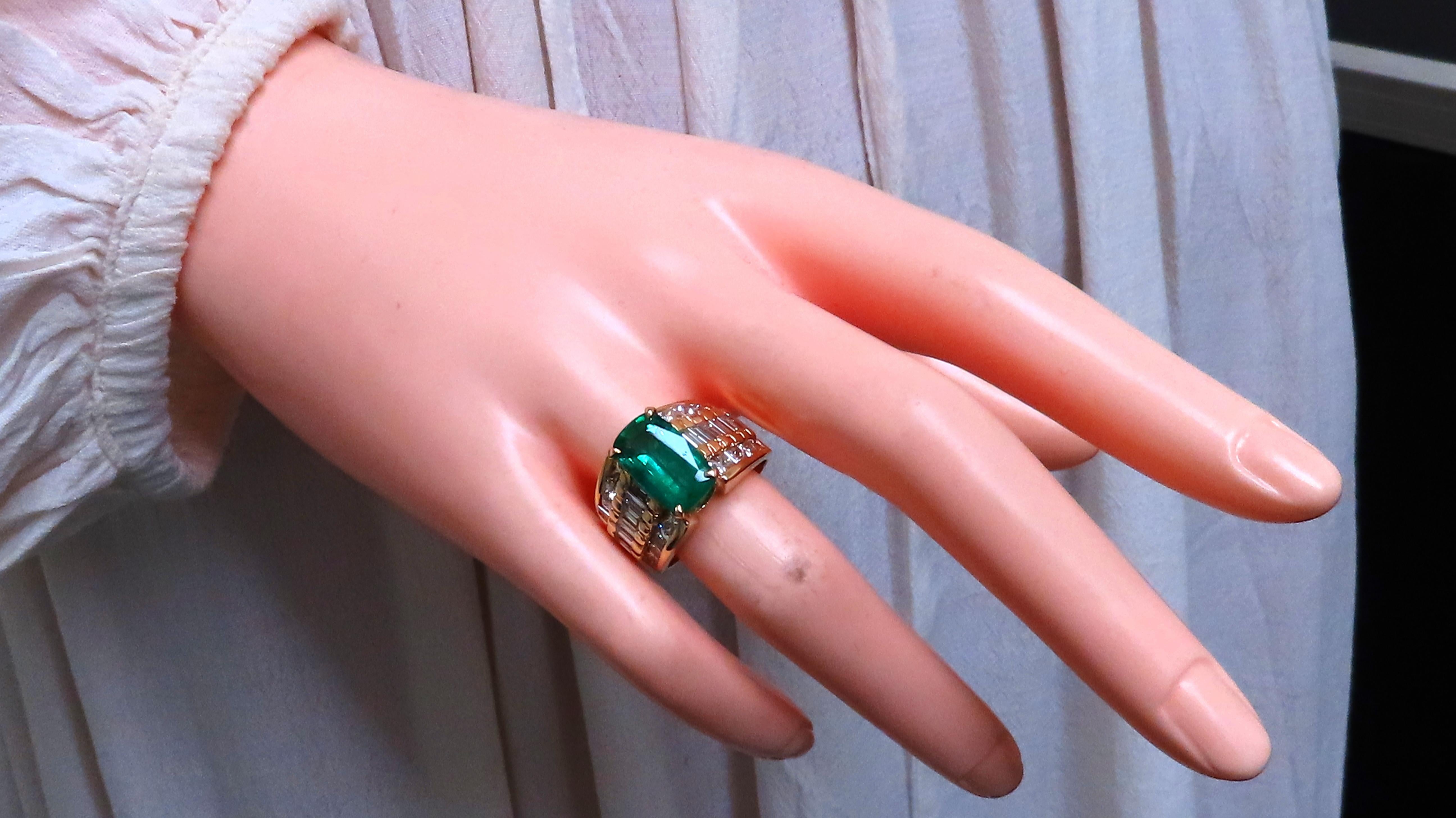 GIA Certified 3.01 Carat Natural Emerald Diamond Ring in 14K Gold - Elegant Engagement & Wedding Jewelry for Women