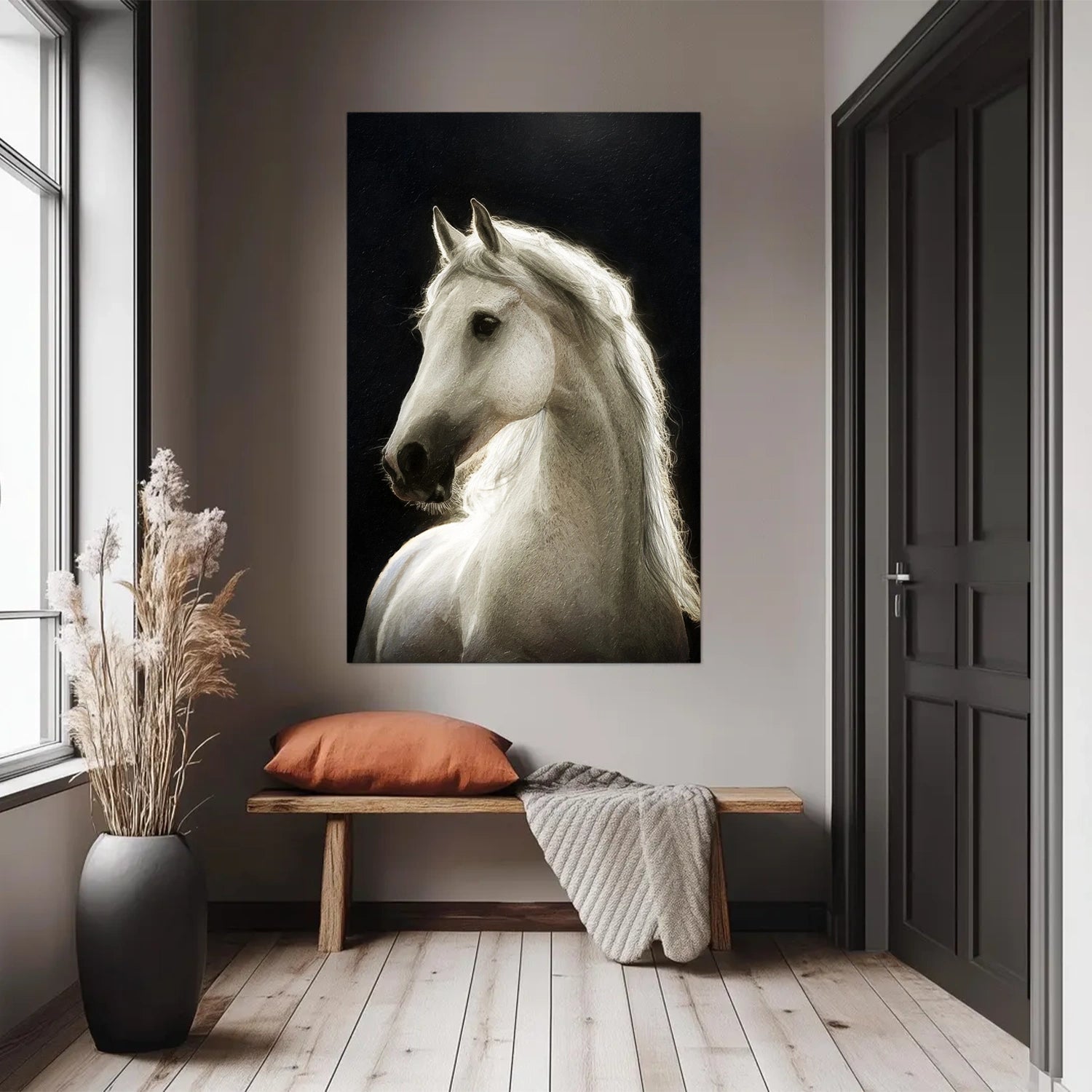 Animal Art Painting #AP107 - Handmade Canvas Wall Decor for Living Room, Bedroom & Office | Wildlife Artwork for Home & Gifts