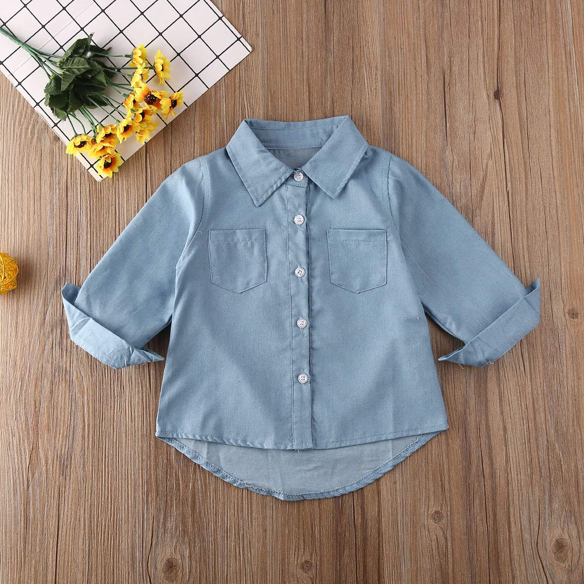 MERSARIPHY Toddler Long Sleeve Plaid Shirt for Boys & Girls - Soft Cotton Top for Spring & Winter - Perfect for Playdates, School & Family Outings