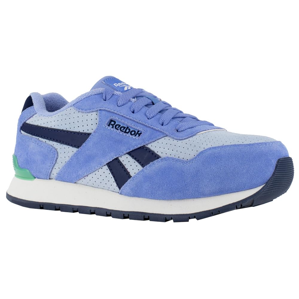 Reebok Women's RB981 Harman Composite Toe Work Sneakers - Blue Safety Shoes for Women | Slip Resistant, Lightweight & Comfortable for Construction, Warehouse & Industrial Work
