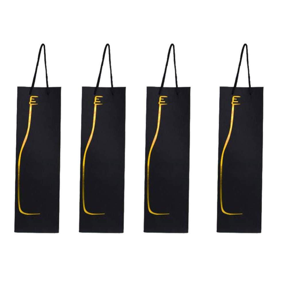 LIOOBO 12-Pack Premium Wine Gift Bags - Durable Single Bottle Tote with Golden Design for Gifting, Parties & Family Gatherings | Elegant & Reusable Wine Carrier for Holidays, Weddings & Special Occasions