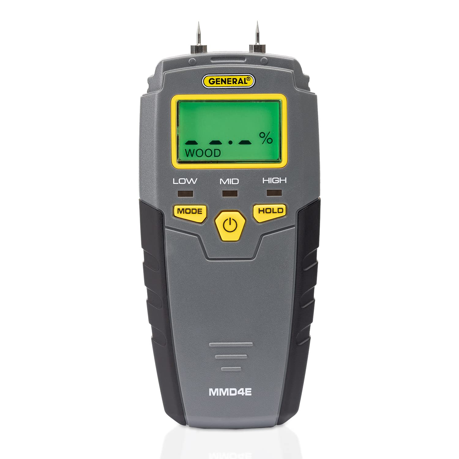 Klein Tools 80023P Professional 4-in-1 Digital Moisture Meter - Water Leak Detector with Backlit LCD Display & Audible/Visual Alerts for High/Medium/Low Moisture Levels - Ideal for Home Inspection, Woodworking, and Construction Projects