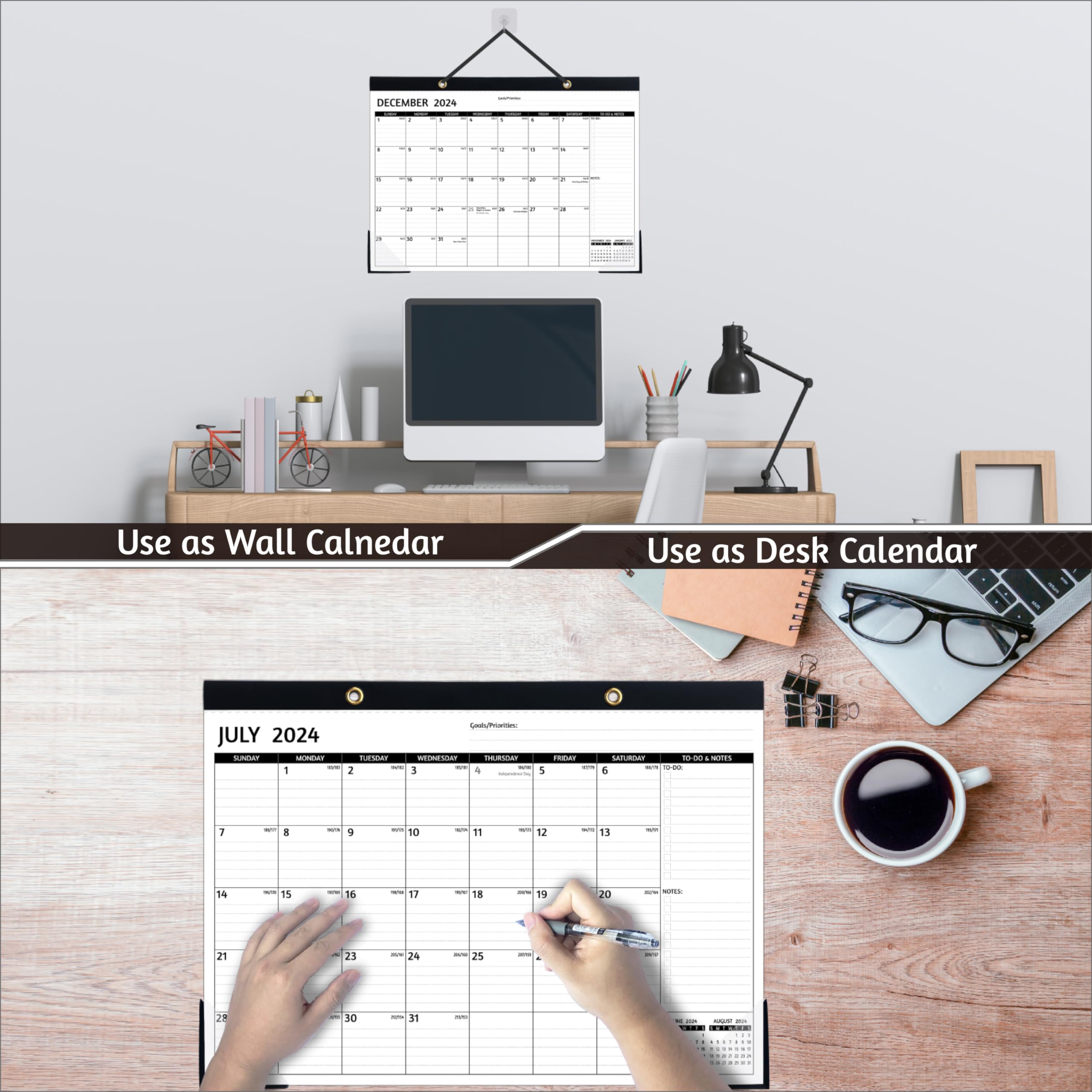 2024-2025 Monthly Desk Calendar (July 2024 - December 2025) - 18-Month Large Planner 17