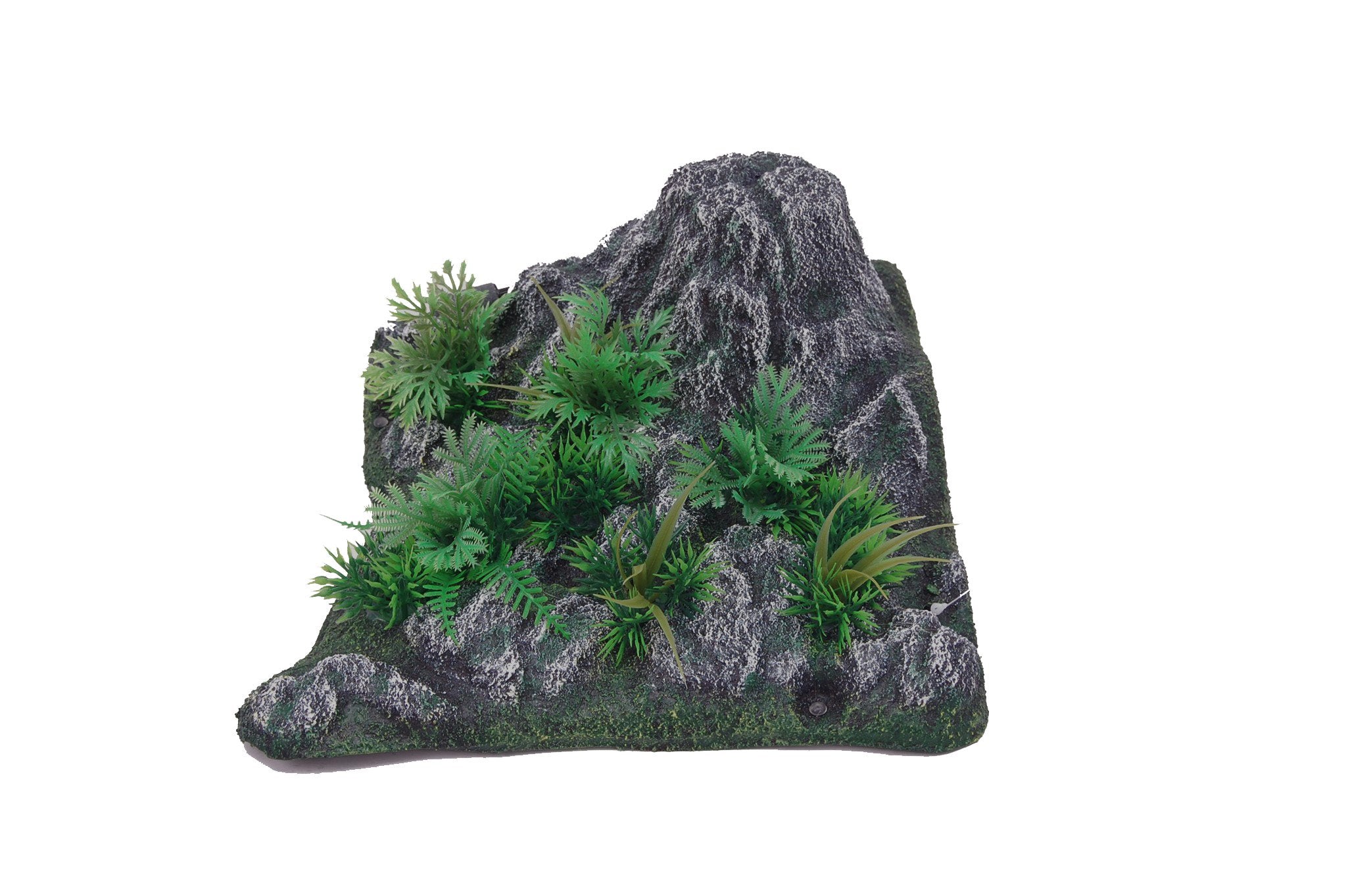 Aquatopia Artificial Green Plant Decorative Rock for Aquarium, Terrarium & Home Decor - Perfect for Fish Tanks, Reptile Habitats & Indoor Greenery
