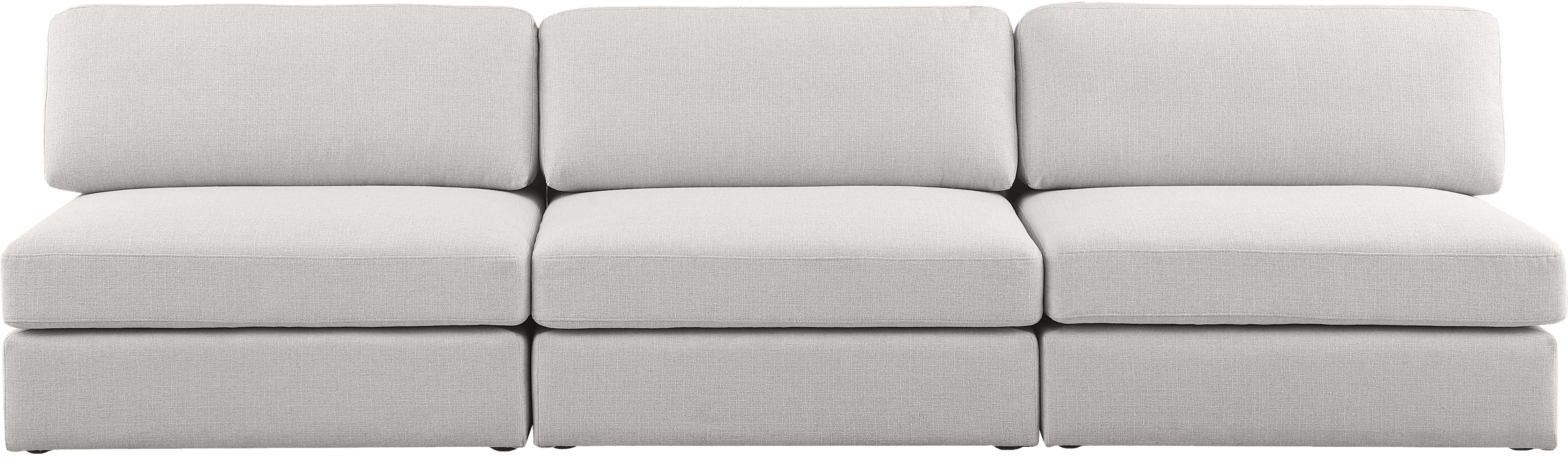 Beckham Durable Linen Textured Fabric Modular Sofa Set - Modern Sectional Couch for Living Room, Lounge & Home Theater | Comfortable & Stylish Furniture for Family Gatherings