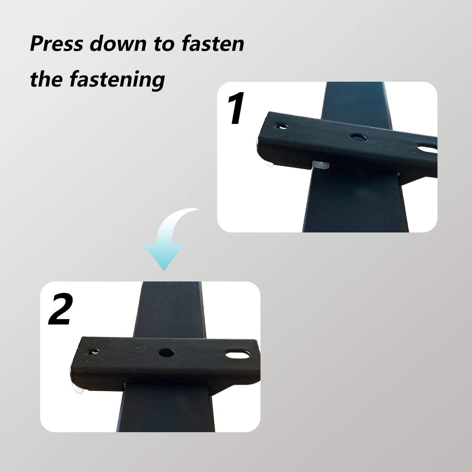Black Ceiling Mount Brackets for Curtains - 4 Pack Adjustable Aluminum Track Hardware for Window Drapes & Sheers - Perfect for Living Room, Bedroom, and Home Theater Installation