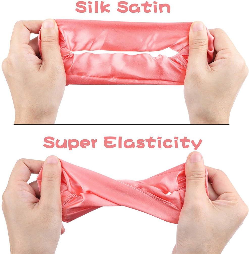 Silky Satin Scrunchies for Women & Girls - Soft Hair Ties Ponytail Holders (8-Pack, Multicolor) - Perfect for School, Workouts, and Everyday Styling