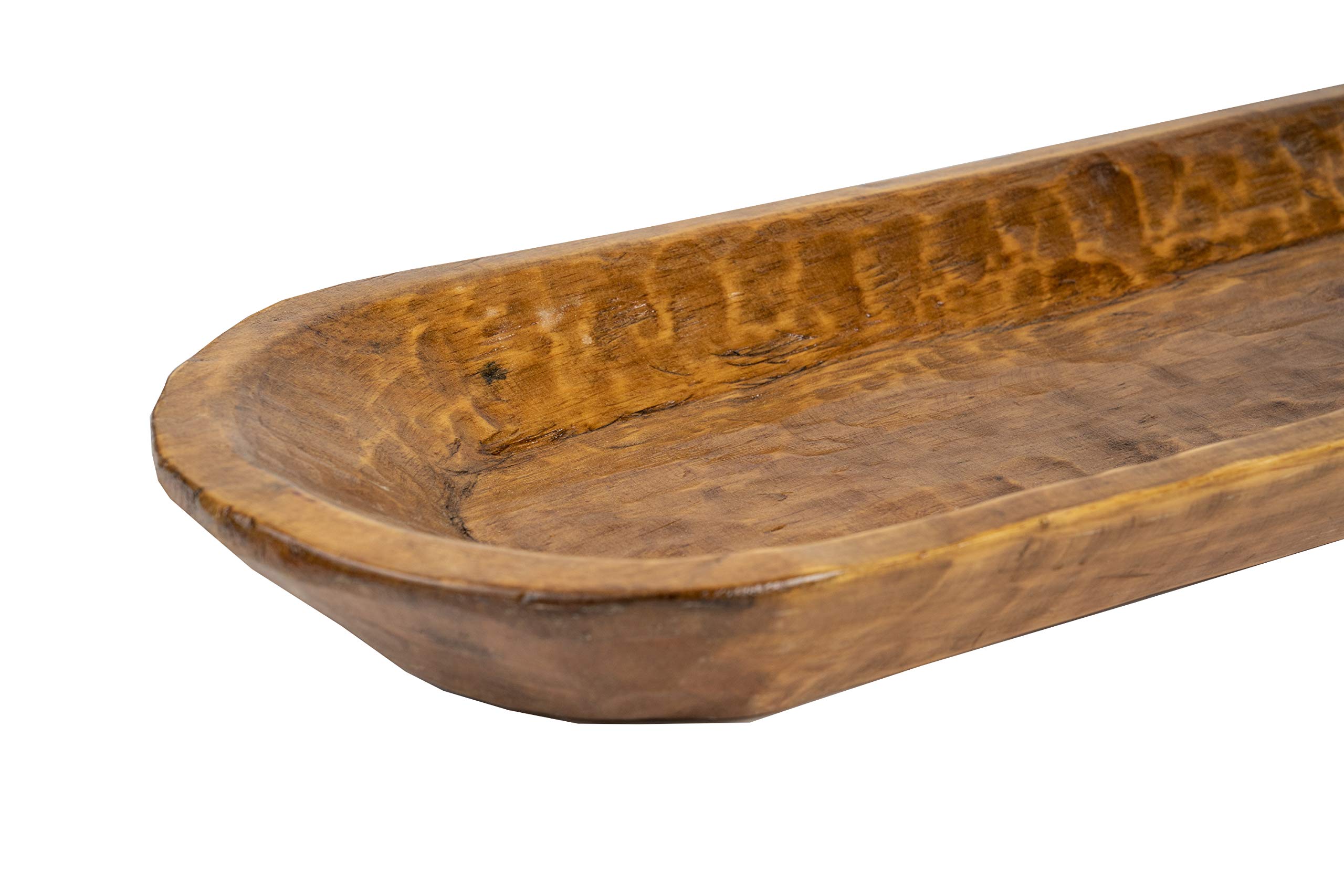 Extra Long Food Safe Dough Bowl Batea - Rustic Wooden Mixing Tray for Baking, Serving & Kitchen Decor | Perfect for Bread Making, Charcuterie Boards & Farmhouse Style Dining