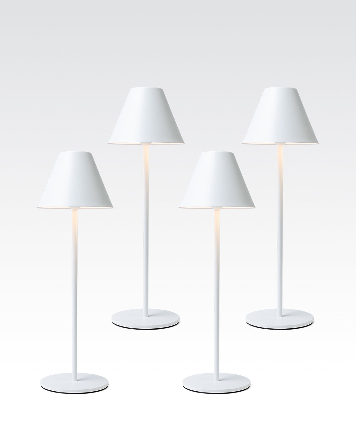 Lume Cube Rechargeable LED Table Lamp 2 Pack - White | Dimmable Brightness for Home Office, Bedroom & Study | Energy-Efficient Lighting Solution