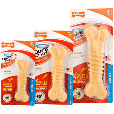 Dura Chew Plus Textured Dog Bone - Durable Chew Toy for Aggressive Chewers - Perfect for Large Dogs, Teething Puppies & Dental Health - Indoor & Outdoor Use