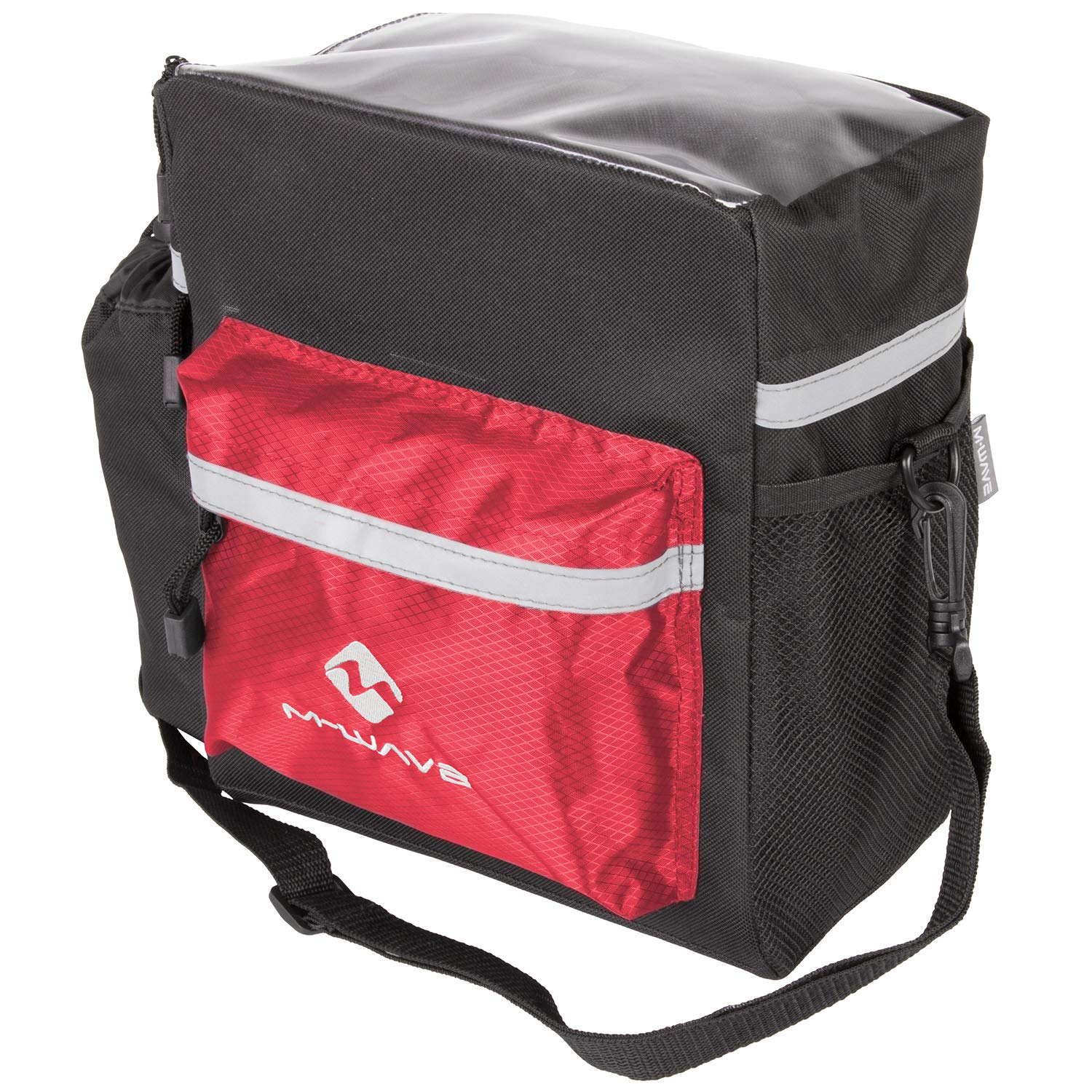 M-Wave Waterproof Bicycle Handlebar Bag - Durable Cycling Storage for Phone, Keys & Essentials - Perfect for Commuting, Road & Mountain Biking