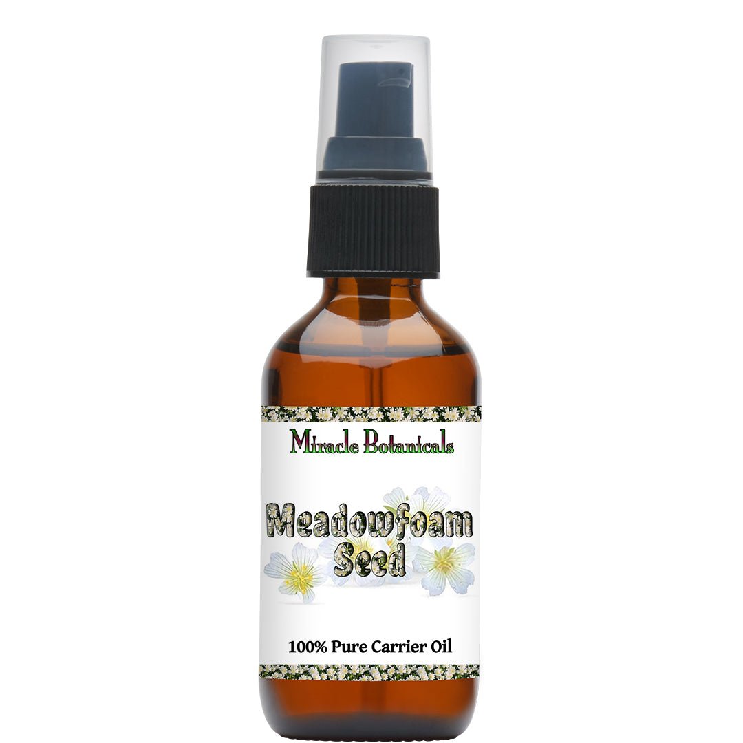 Pure Meadowfoam Seed Oil (Limnanthes Alba) - 100% Natural Cold Pressed for Skin & Hair Care - Hydrating Moisturizer for Face, Body & Scalp - Perfect for DIY Beauty, Massage & Aromatherapy