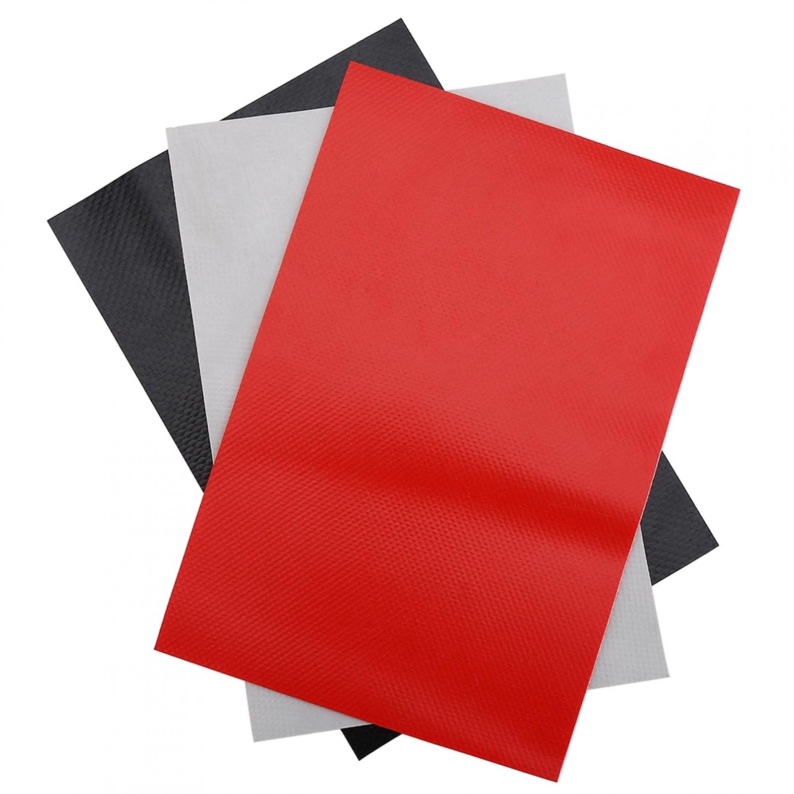 **PVC Inflatable Boat Repair Kit - 3pcs High-Quality PVC Repair Patches for Inflatable Rafts, Canoes & Kayaks (Black) - Perfect for Emergency Repairs on Water**