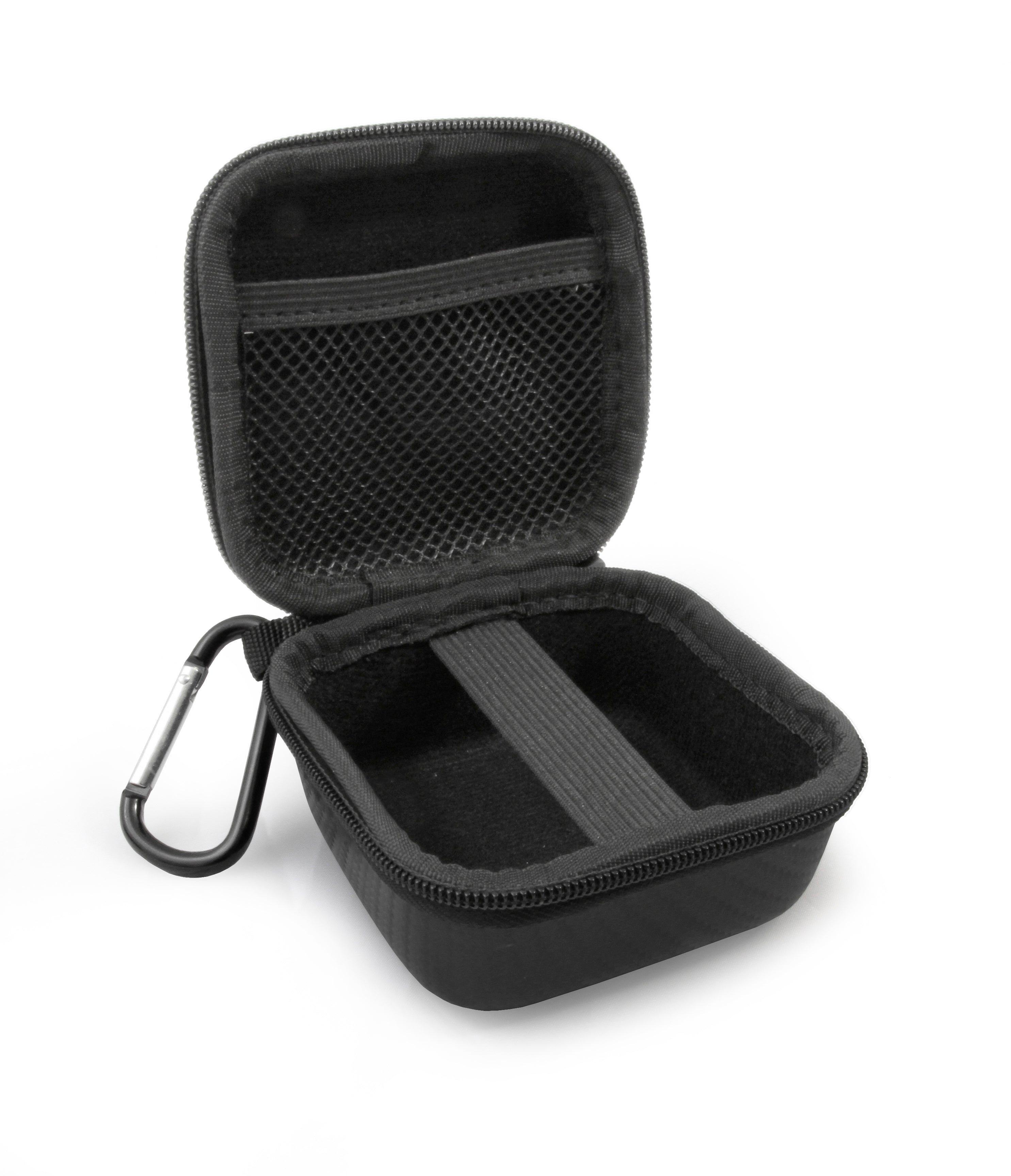 CASEMATIX Hard Shell Travel Case for Bitzee Interactive Digital Pet - Durable Protective Cover with Carabiner Clip (Black) - Perfect for Travel, School & Playdates