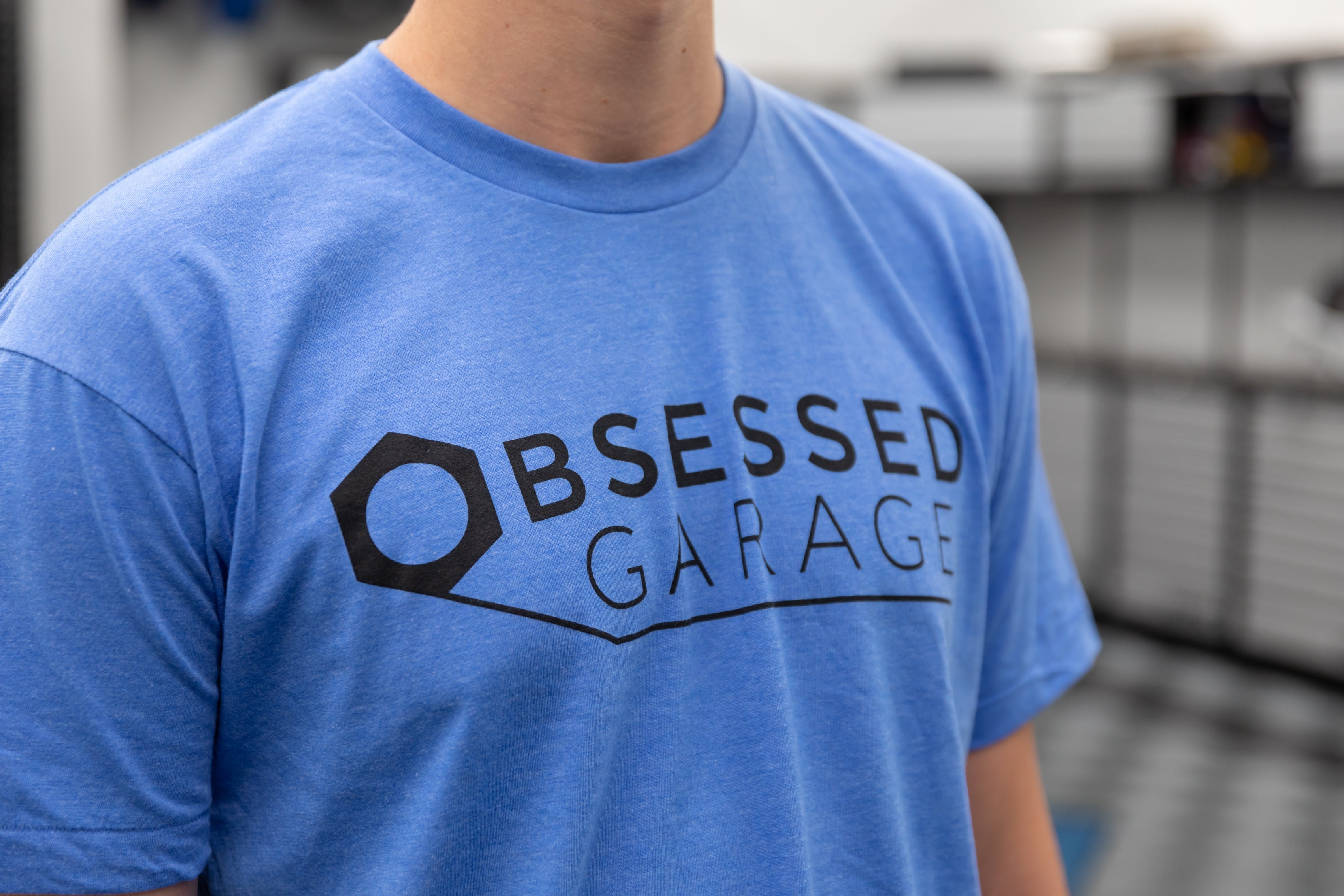 Obsessed Garage Logo T-Shirt - Premium Cotton Tee for Car Enthusiasts - Perfect for Car Shows, Meetups & Casual Wear