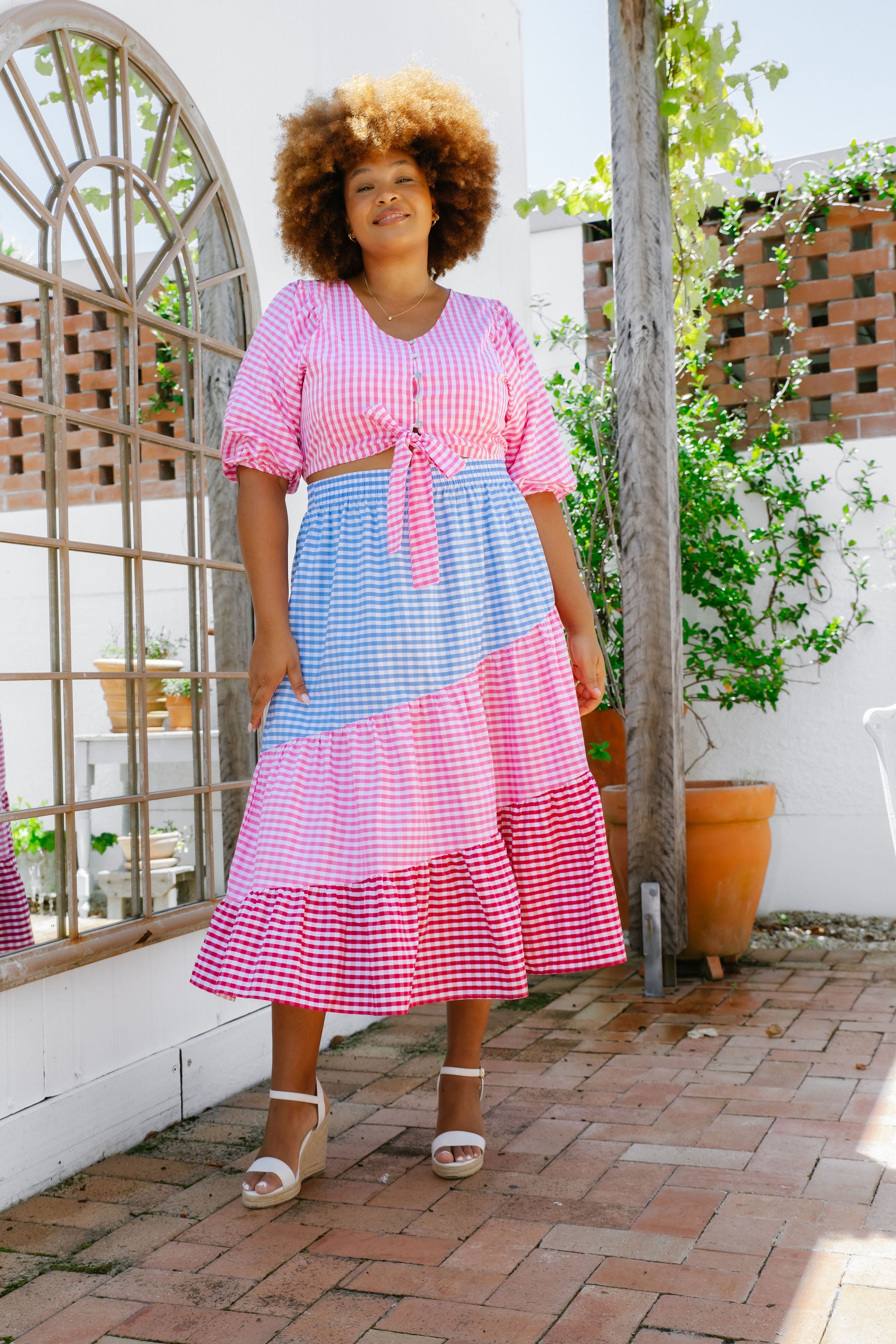 Betty Skirt - Stylish Gingham Print Women's A-Line Skirt | Perfect for Summer Outfits, Picnics & Casual Dates