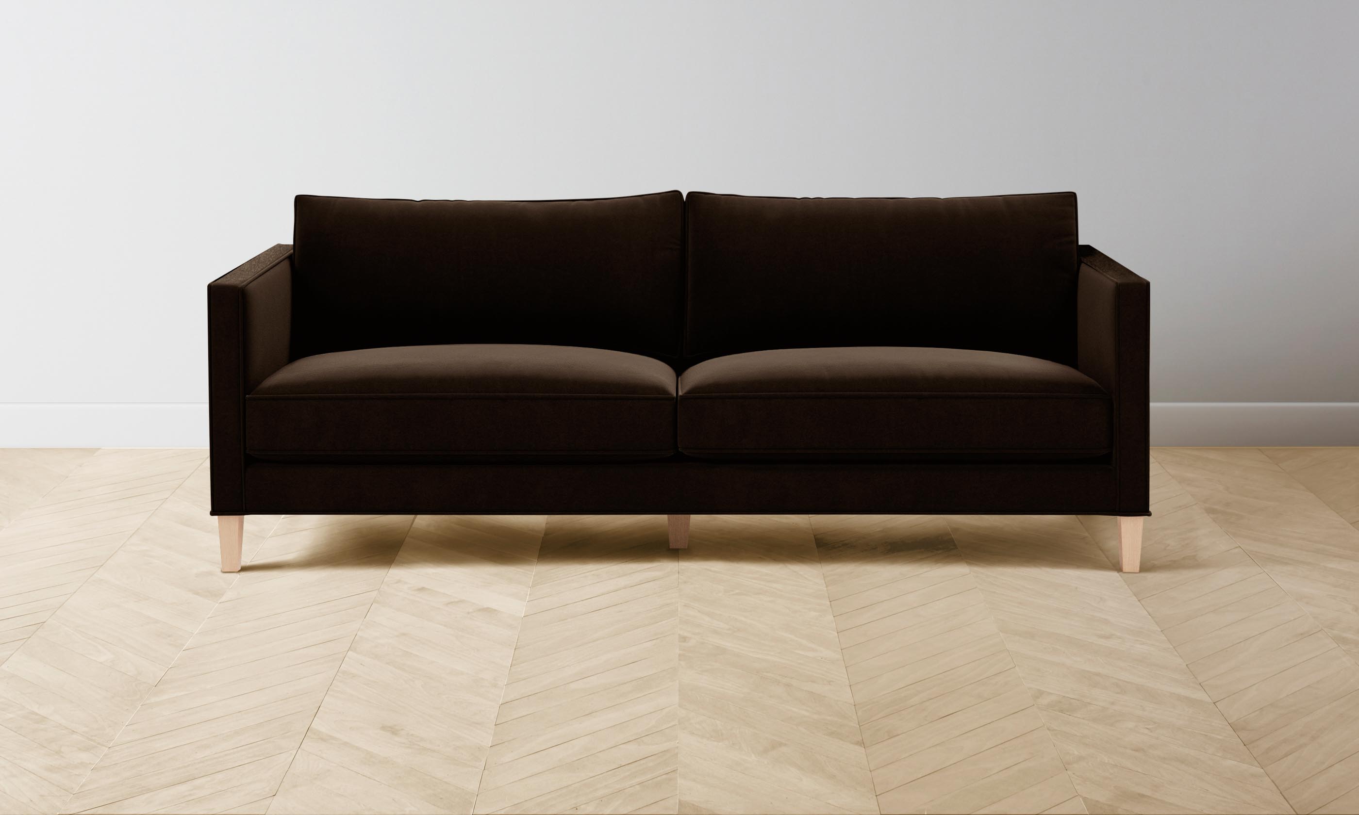 Premium Crosby Sofa - Luxurious Mohair Upholstery in Rich Chocolate Brown | Perfect for Living Rooms, Lounges & Cozy Home Decor