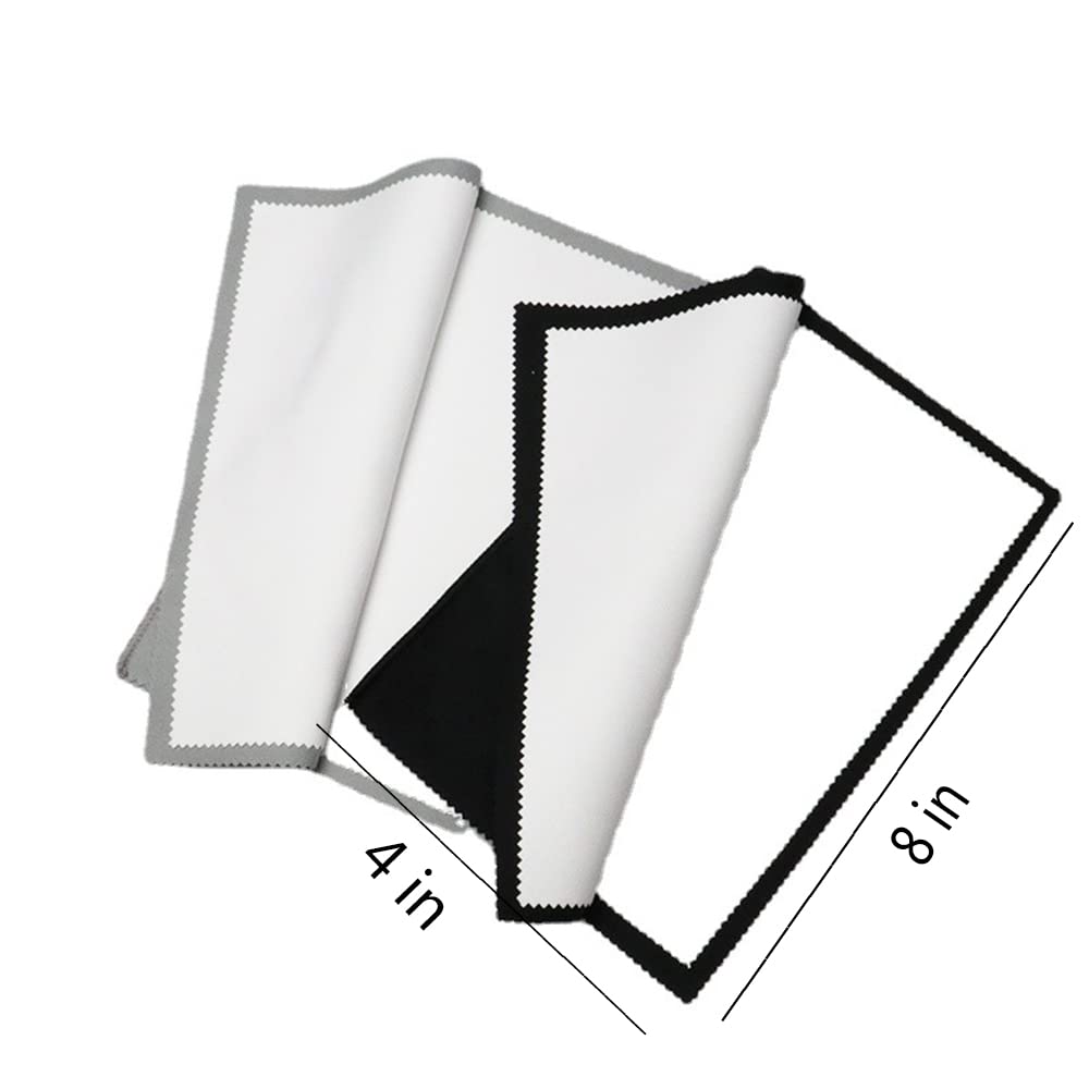 4-Piece Premium Silver Polishing Cloths Set - Large Double-Sided Jewelry Cleaning Cloths for Gold, Sterling Silver & Platinum - Tarnish Remover for Rings, Necklaces, Watches & More - Perfect for Home Jewelry Care & Gift Giving