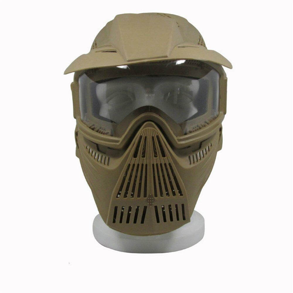 K2 Tactical Full Face Mask - Military Grade Protection for Airsoft, Paintball & Outdoor Sports - Lightweight & Durable Safety Gear for Extreme Activities