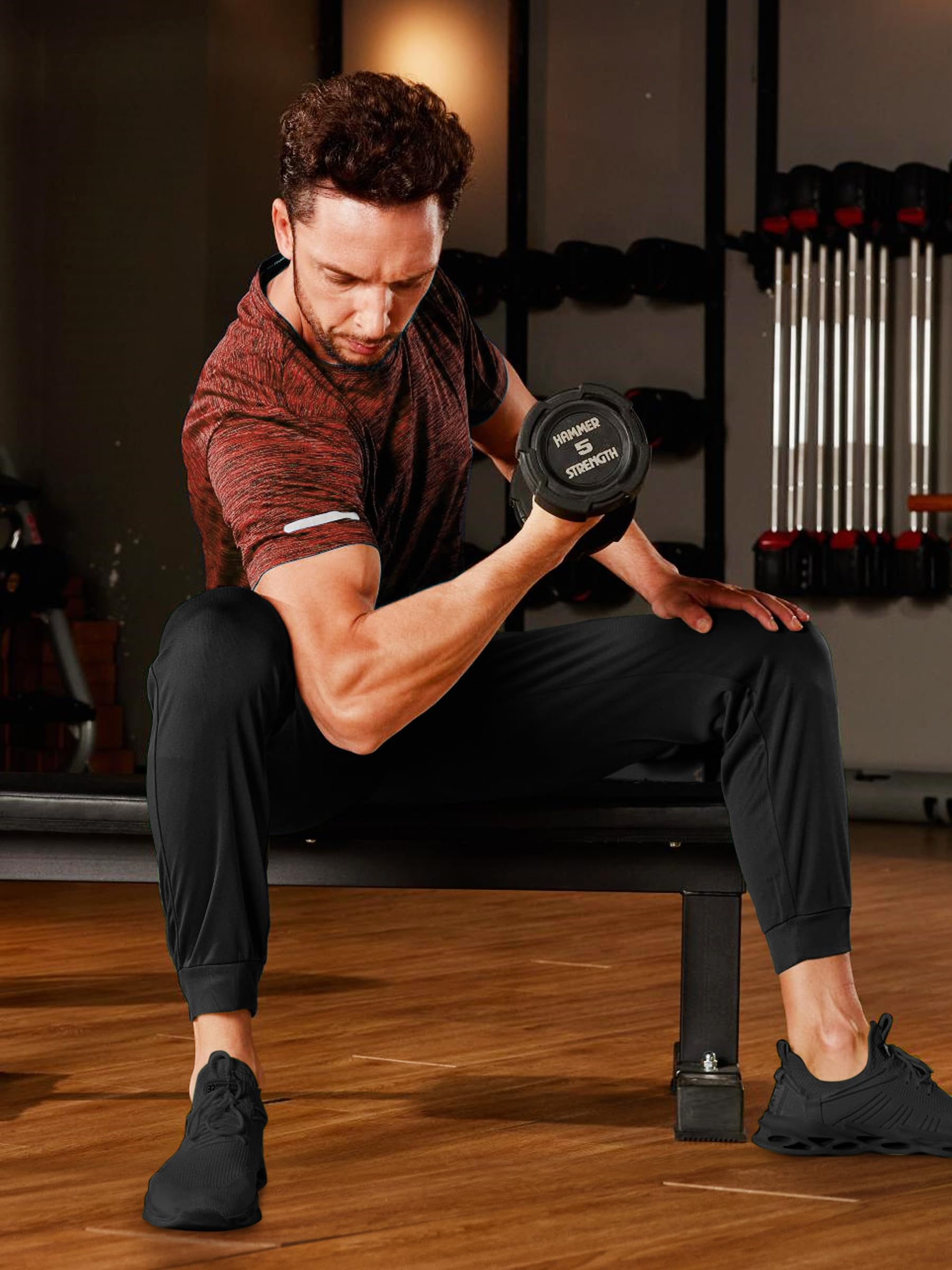TACVASEN Men's Workout Shirts - Short Sleeve Athletic Dry Fit T-Shirts for Running, Gym & Training - Moisture Wicking Crewneck Tee for Active Lifestyle & Outdoor Sports