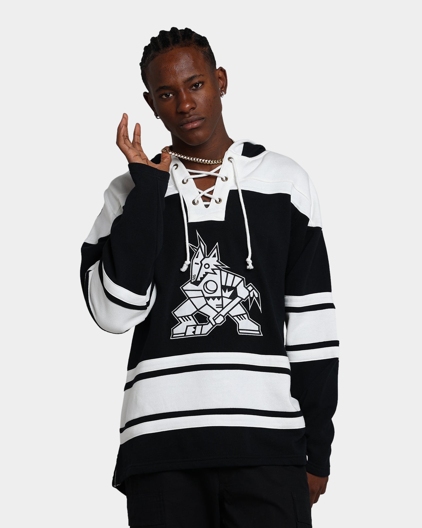 47 Brand Arizona Coyotes Superior Lacer Hoodie - Men's Pullover Sweatshirt with Team Logo | Warm & Comfortable for Game Day, Outdoor Activities & Casual Wear