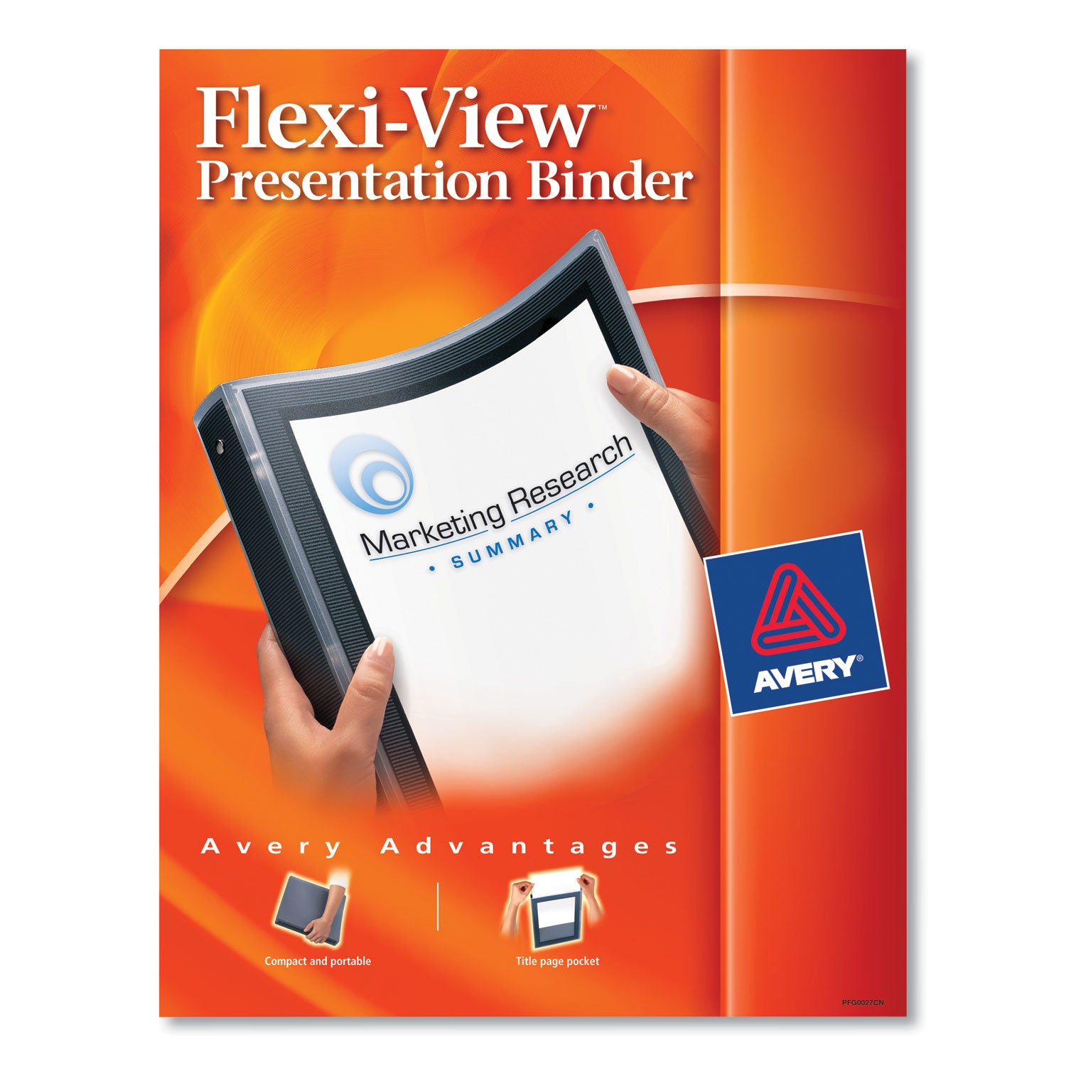 Avery® Flexi View 3-Ring Binder with Round Rings - 0.5