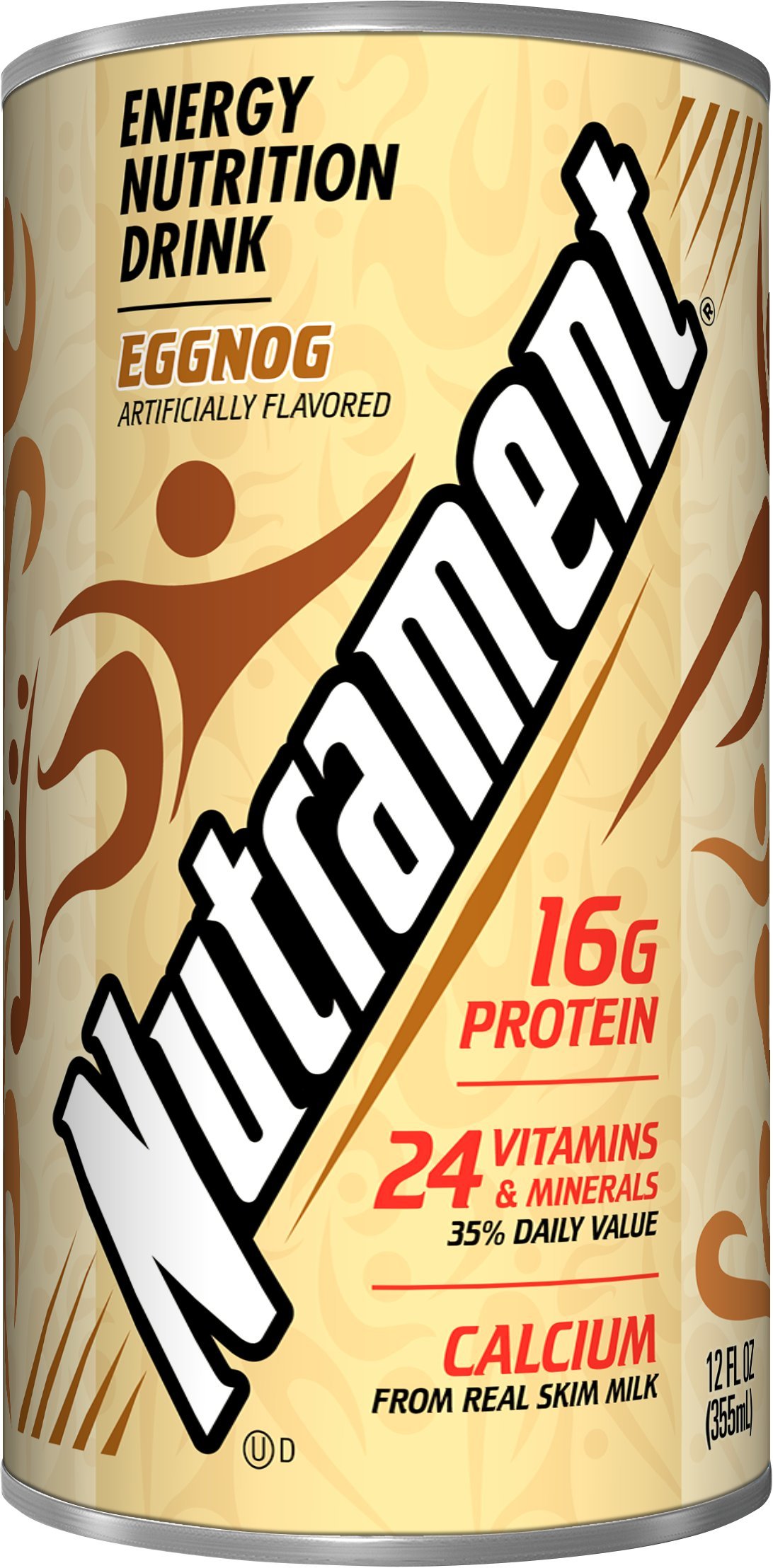 Nutrament Nutritional Drink - Egg Nog Flavor, 12 Ounce (Pack of 12) | High Protein Meal Replacement Shake for Energy Boost, Weight Management & Recovery | Perfect for Breakfast, Workout Recovery or On-the-Go Nutrition