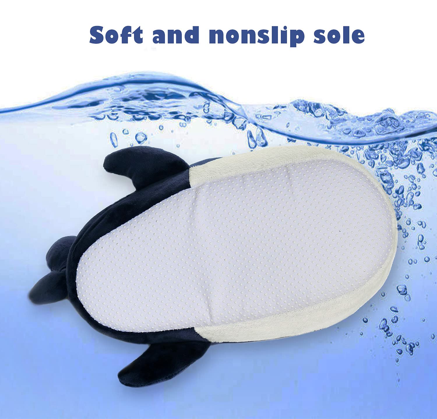 Women's & Men's Fluffy Animal Slippers - Shark & Whale Fish Design Cozy House Shoes for Indoor Comfort, Gifts & Winter Wear