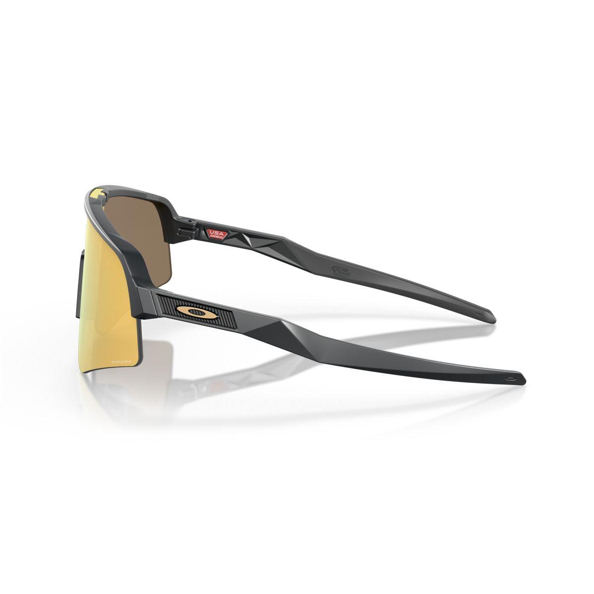 Oakley Sutro Lite Sweep Sunglasses Matte Carbon Frame with Prizm 24K Lens - Sporty Style for Cycling, Running & Outdoor Activities