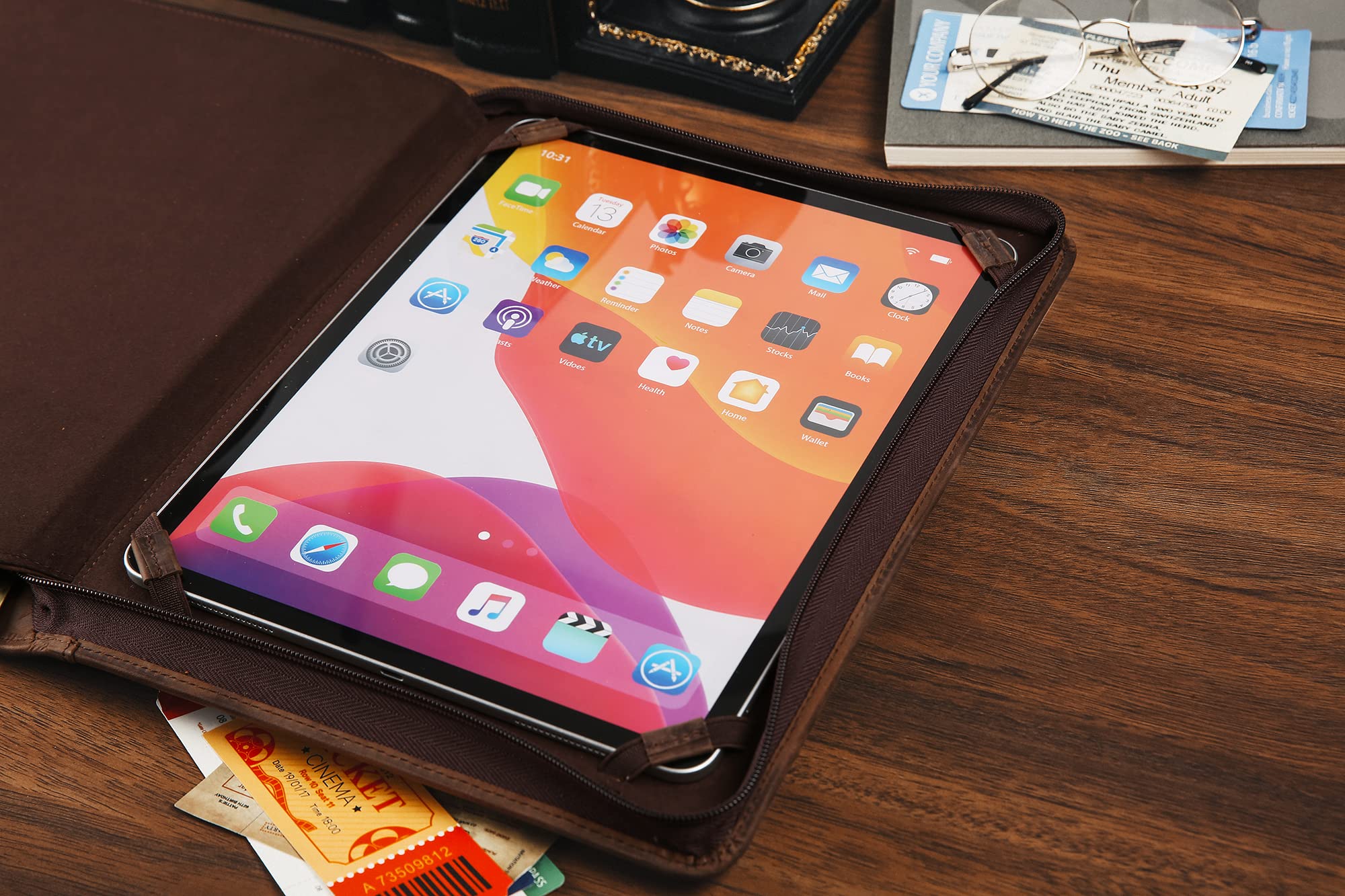 Premium Leather Portfolio for 12.9