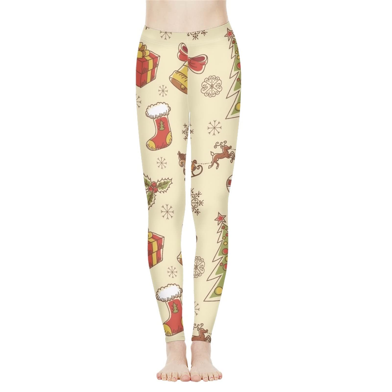 Frestree Women's Soft High Waisted Yoga Pants - Full Length Workout Leggings for Yoga, Running, Gym & Outdoor Activities | Perfect for Camping, Hiking & Fitness