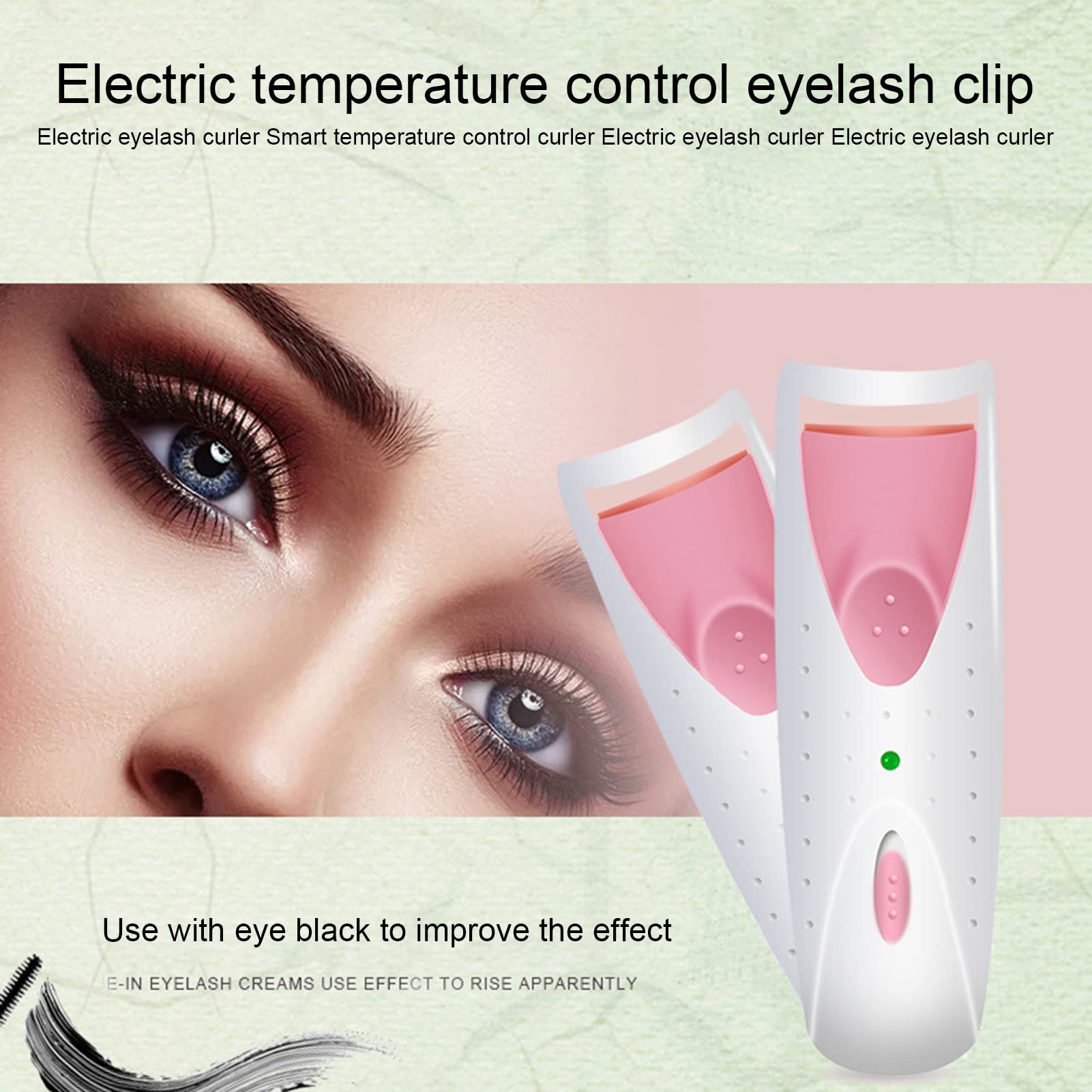 Heated Eyelash Curler with Smart Silicone Pad - Fast Heating Natural Curling Tool for Women (Purple) | Perfect for Daily Makeup, Special Occasions & Travel