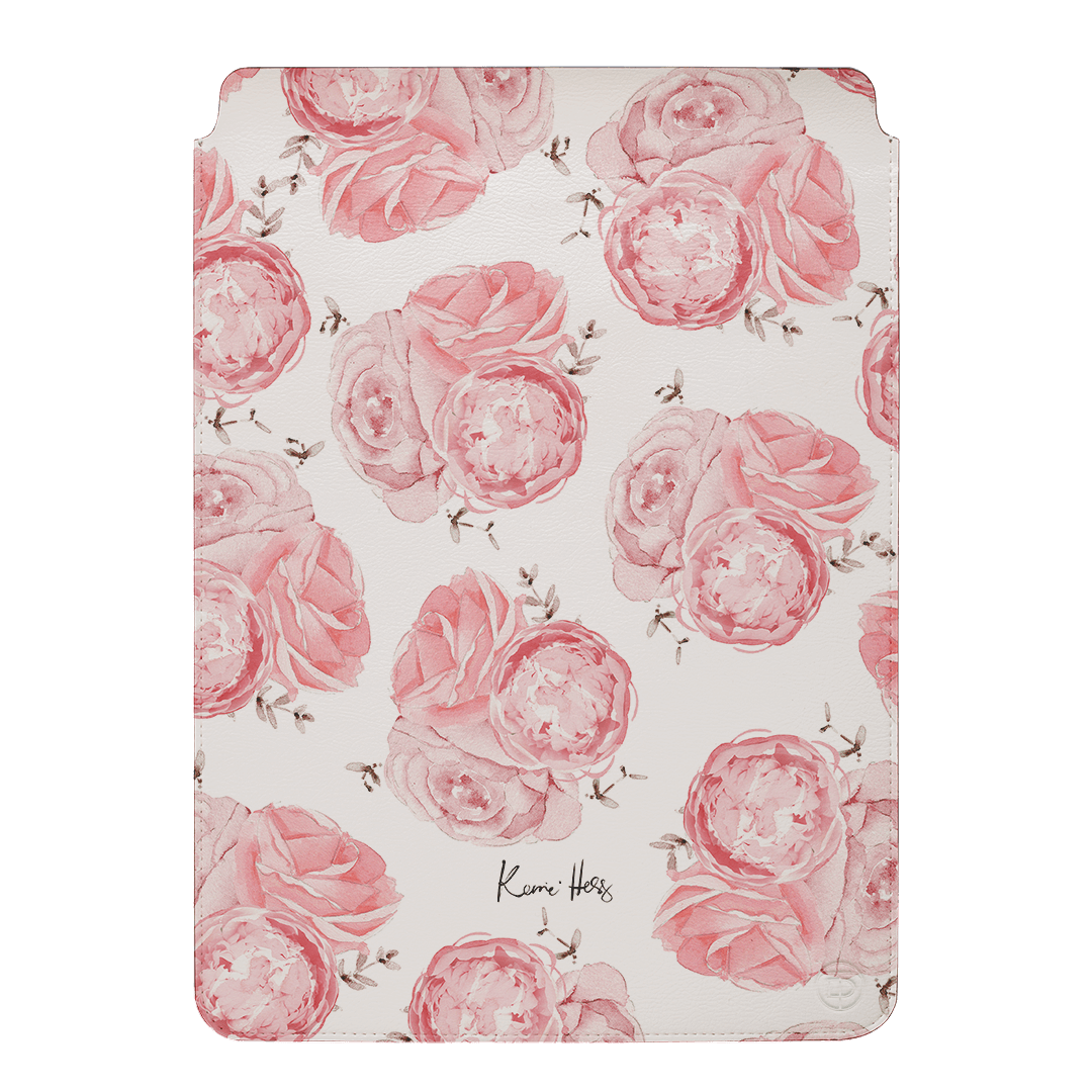 Premium Peony Rose Laptop & iPad Sleeve Case - Protective Cover for MacBook, iPad Pro, Air - Perfect for Work, Travel & School