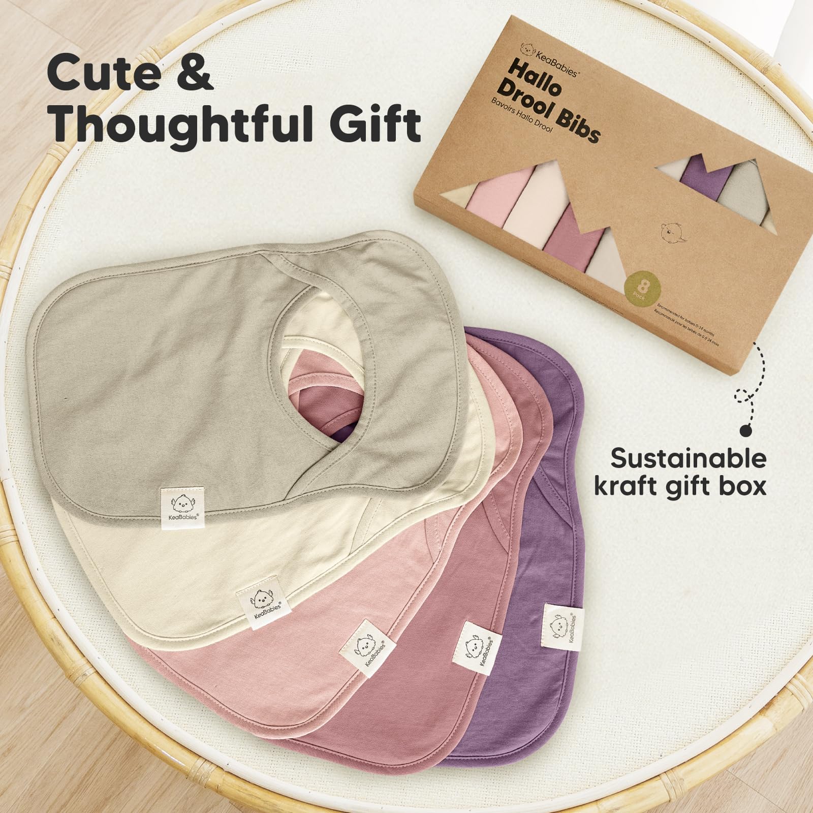 8-Pack Baby Bandana Bibs for Boys & Girls - Drool & Teething Protection for Infants