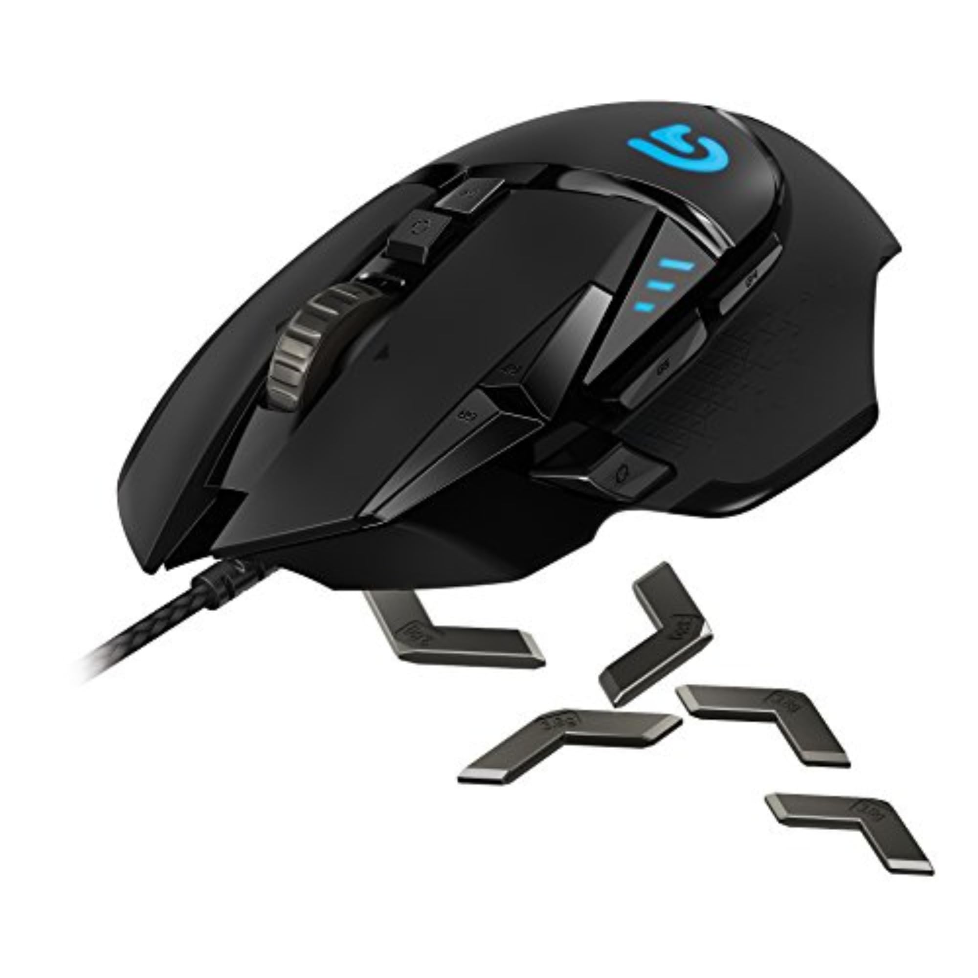 Logitech G502 Proteus Spectrum RGB Gaming Mouse - 12,000 DPI Adjustable, 11 Programmable Buttons, Customizable Weights (5x3.6g) - Perfect for FPS, MMO & Esports Gaming - PC & Mac Compatible