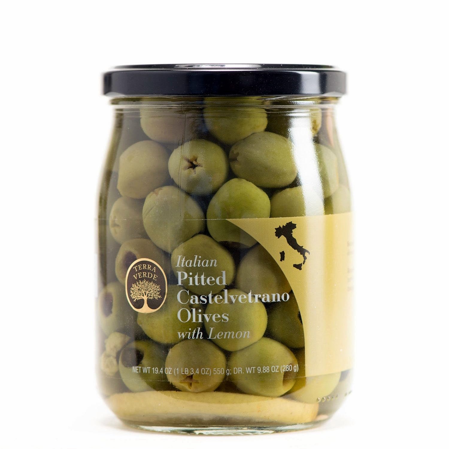 Terra Verde Premium Olive Variety Pack - 3 Types: Italian Pitted Cerignola, Greek Pitted Kalamata & Italian Castelvetrano Olives - 58.2 Oz (3Lb 10.2oz, 1.65 kg) - Perfect for Charcuterie Boards, Antipasto Platters & Gourmet Cooking