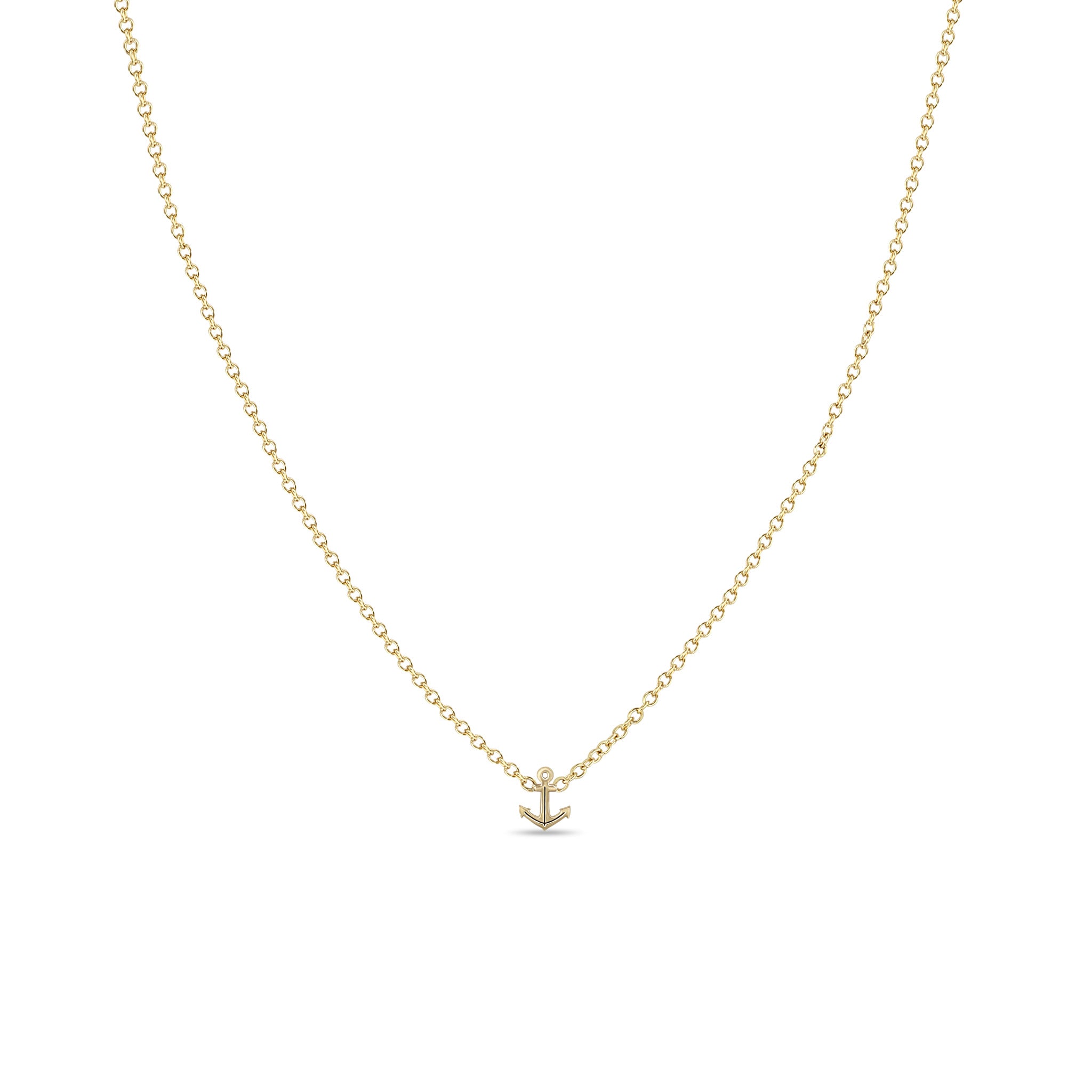 14K Gold Tiny Anchor Necklace for Women - Dainty Minimalist Jewelry Gift for Her - Perfect for Everyday Wear, Beach Outings & Nautical-Themed Events