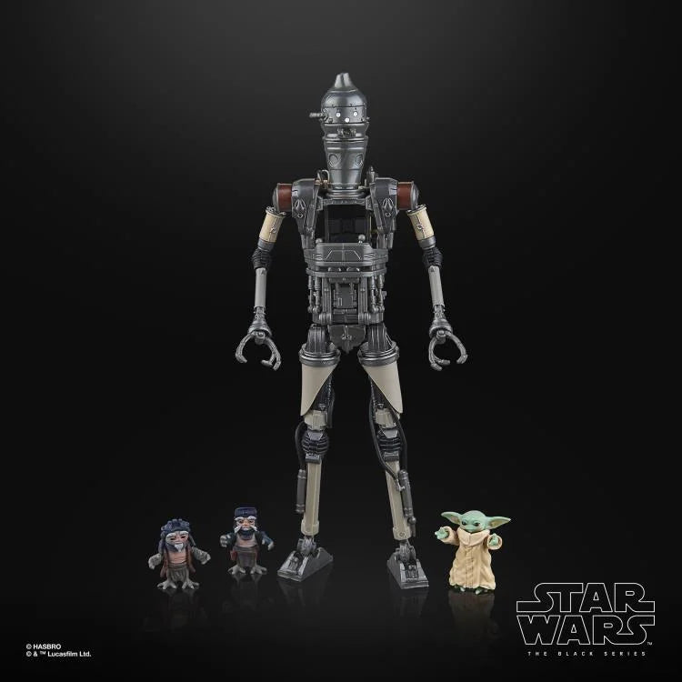 Star Wars The Mandalorian IG-12 & Grogu Black Series 6-Inch Deluxe Action Figure Set - Collectible Toy for Display, Gifts & Star Wars Fans