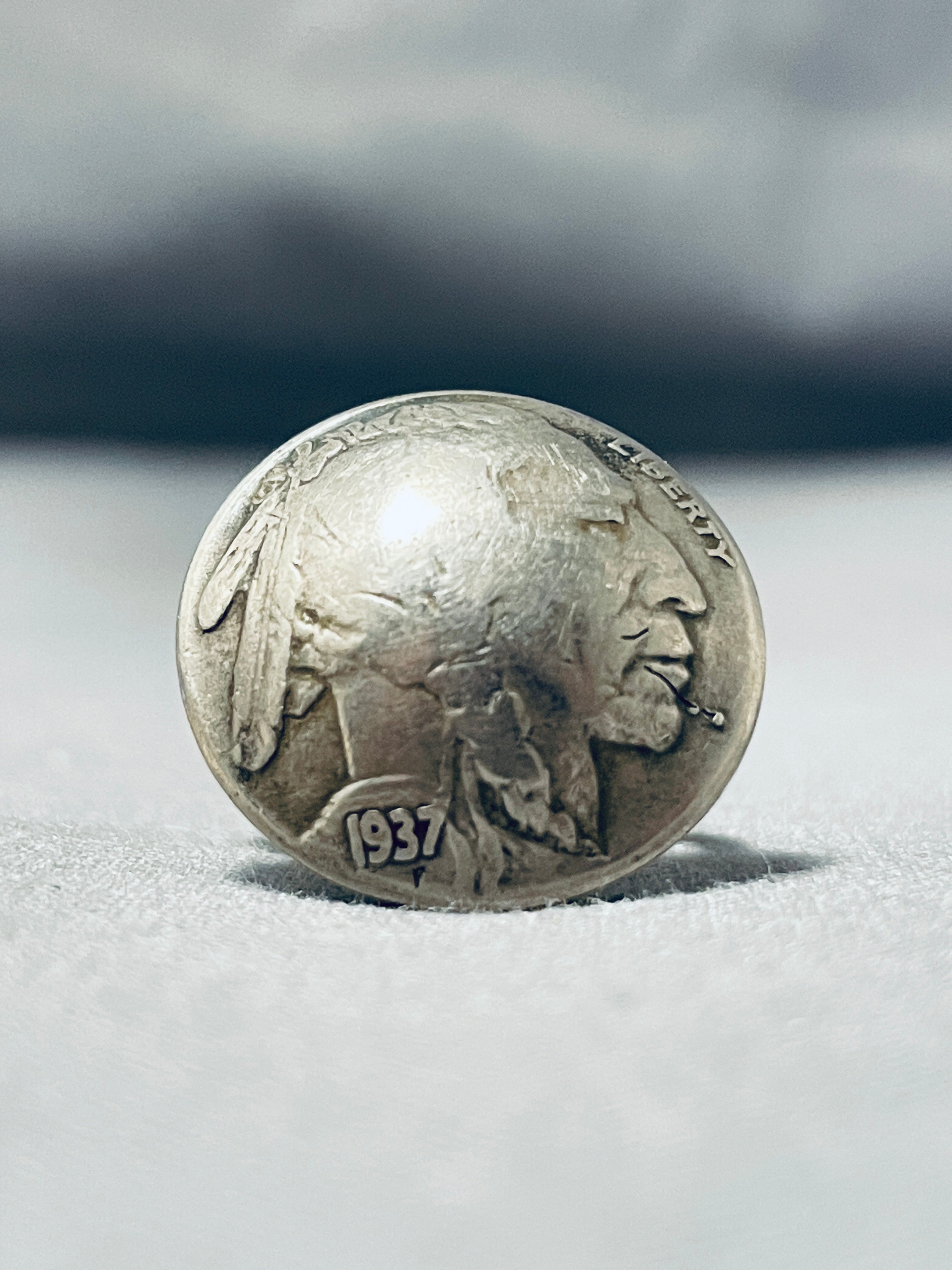 Vintage 1937 Native American Navajo Sterling Silver Coin Ring - Authentic Old West Jewelry for Men & Women, Perfect for Western Fashion, Boho Style & Gift Giving