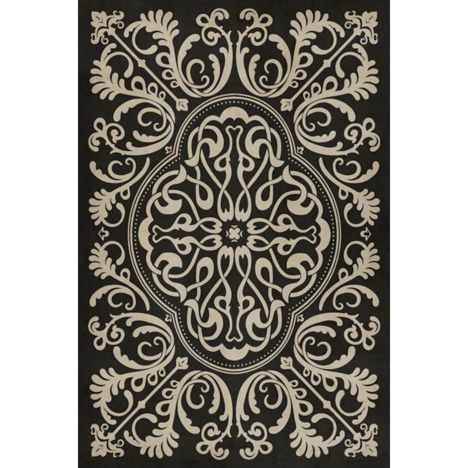Premium Blackjack Pattern Vinyl Rug - Non-Slip, Waterproof Floor Mat for Home, Office, or Casino Decor (39