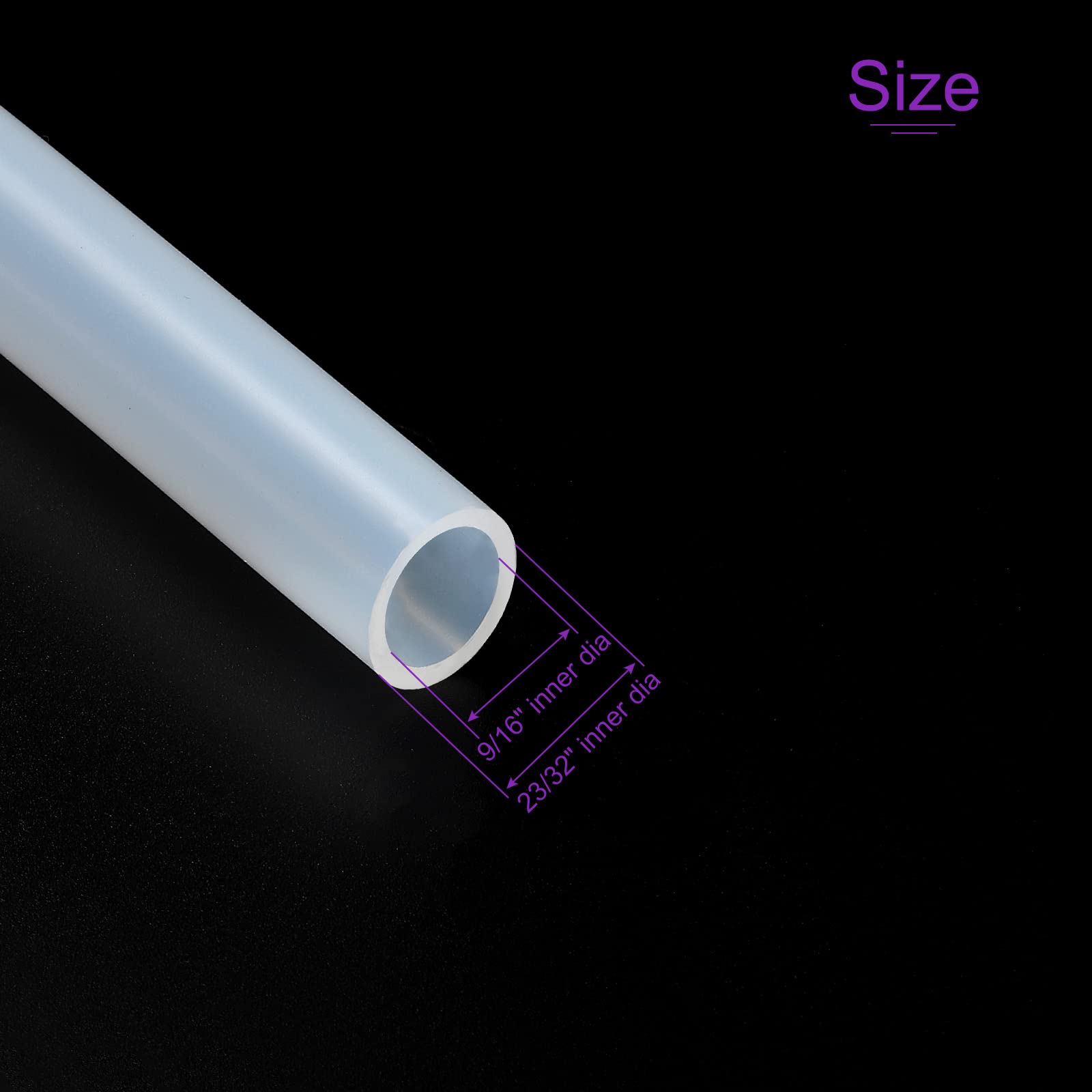 DMiotech 14mm ID 18mm OD 10 Feet Clear Silicone Hose - Flexible Industrial Grade Tubing for Water Transfer, Air Pump, Aquarium, Hydroponics & Garden Irrigation System