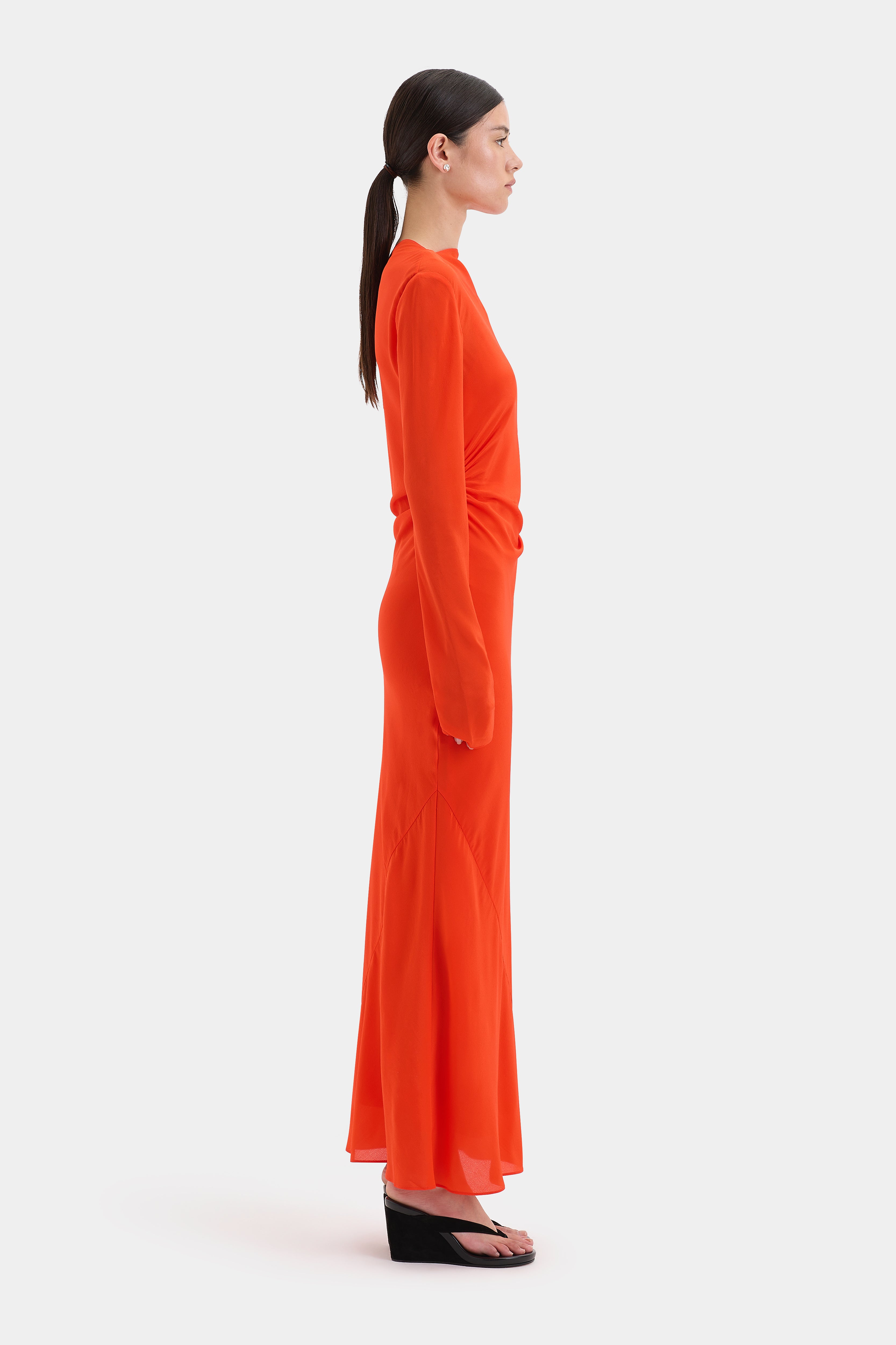 Fresca Women's Gathered Midi Dress - Flowy Summer Casual Dress for Beach, Party & Everyday Wear