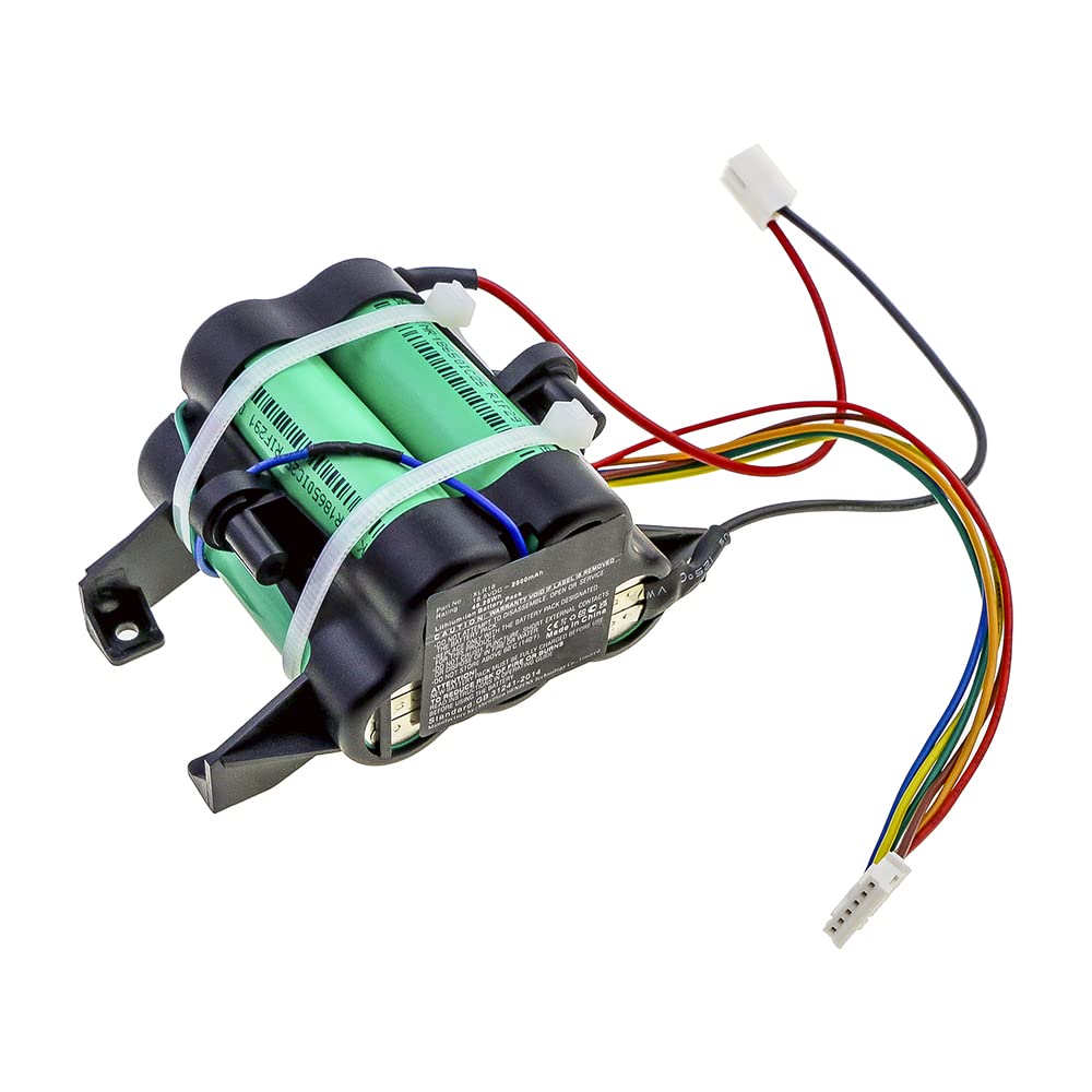 Synergy Digital 18.5V 2500mAh Li-ion Replacement Vacuum Cleaner Battery for DeLonghi XLR18 - Perfect for Home Cleaning, Car Detailing & Pet Hair Removal