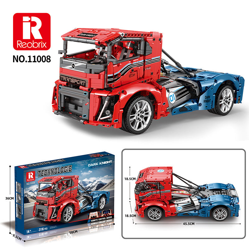 Reobrix 2116PCS RB11008 Volvo Iron Knight Truck Building Blocks Set - Perfect for Adults & Kids, STEM Educational Toy, Gift Idea for Truck Lovers & Model Collectors (Great for Home Display, Office Decor & Creative Play)