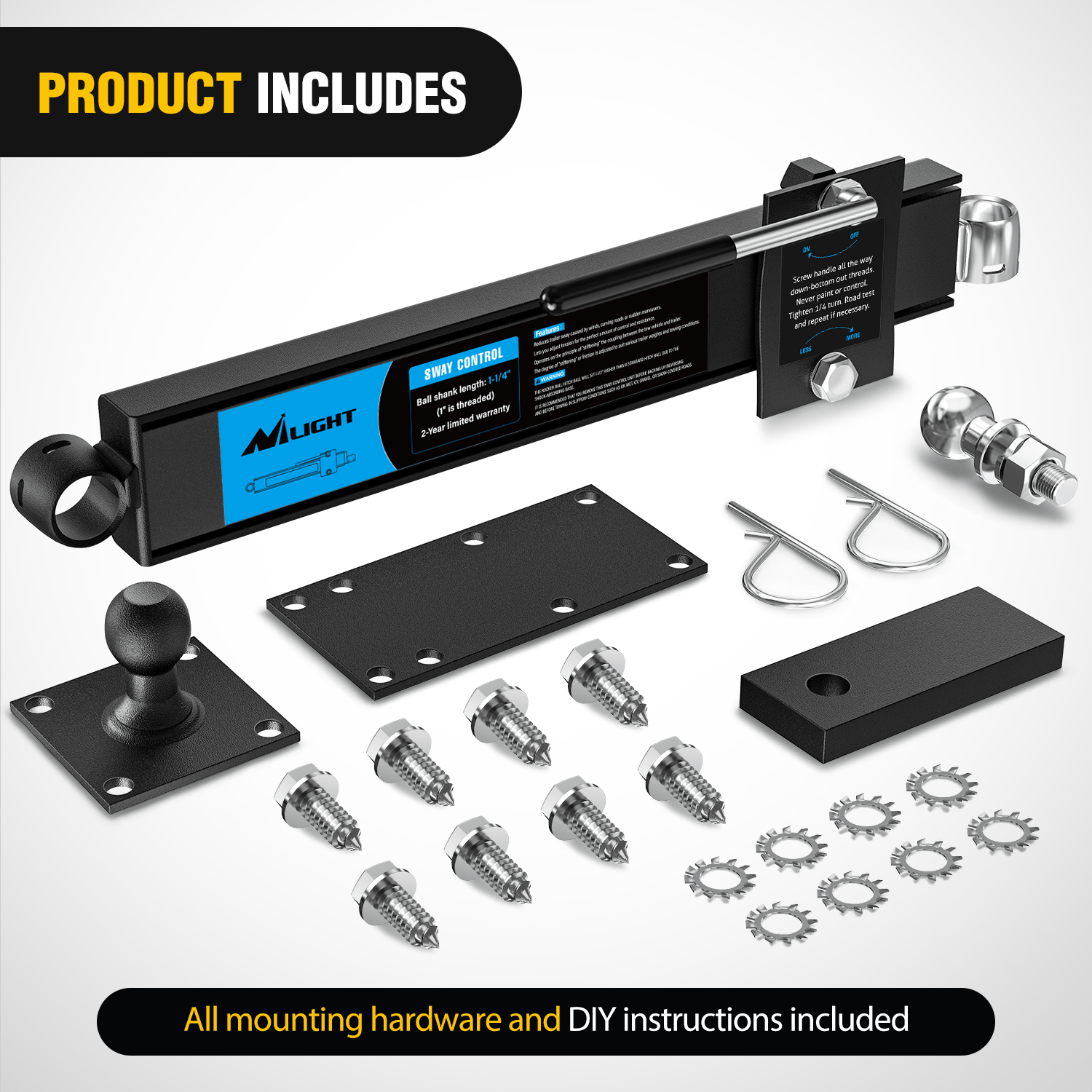 Off-Road Trail Anti-Sway Bar Control Kit for Jeep Wrangler & 4x4 Vehicles - Heavy Duty Stabilizer for Smooth Off-Roading & Rock Crawling Adventures