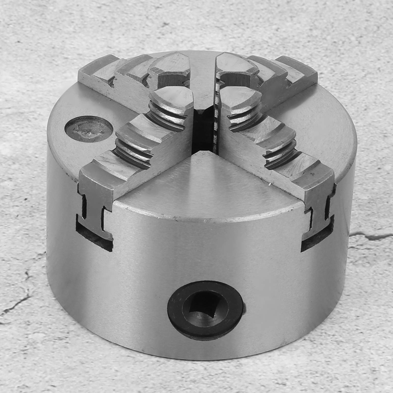 4 Jaw Self Centering Lathe Chuck 100mm (3.9in) Clamping Range - Heavy Duty Metal Lathe Chuck with Wrench for CNC Router, Turning & Milling Machines - Perfect for Metalworking, Woodworking & DIY Projects