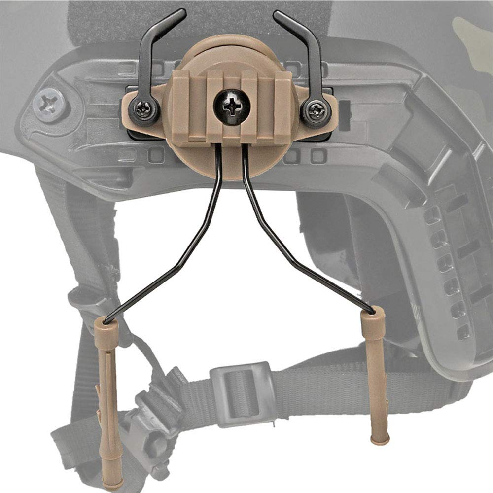 Tactical Fast Helmet Wing Rail & ARC Side Rail Mount Adapter - Airsoft Gear Accessory for Outdoor Sports | Headset Hanging Bracket for Military & Airsoft Helmets | Perfect for Tactical Missions & Airsoft Games