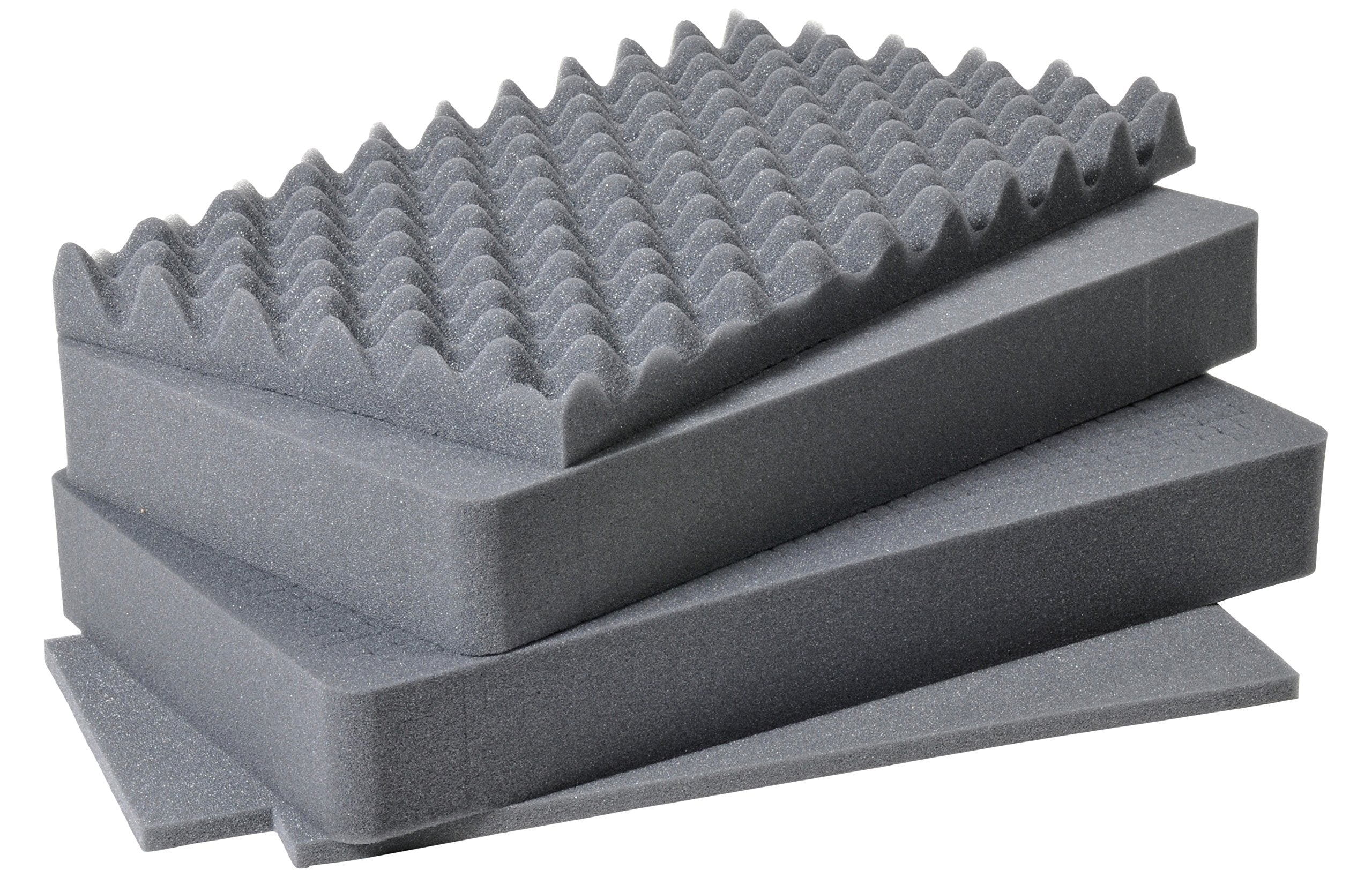 Pelican 1510 Replacement Foam Set - 4 Piece Black Protective Foam Insert for Pelican 1510 Case - Perfect for Camera Equipment, Electronics & Tools Protection During Travel & Storage